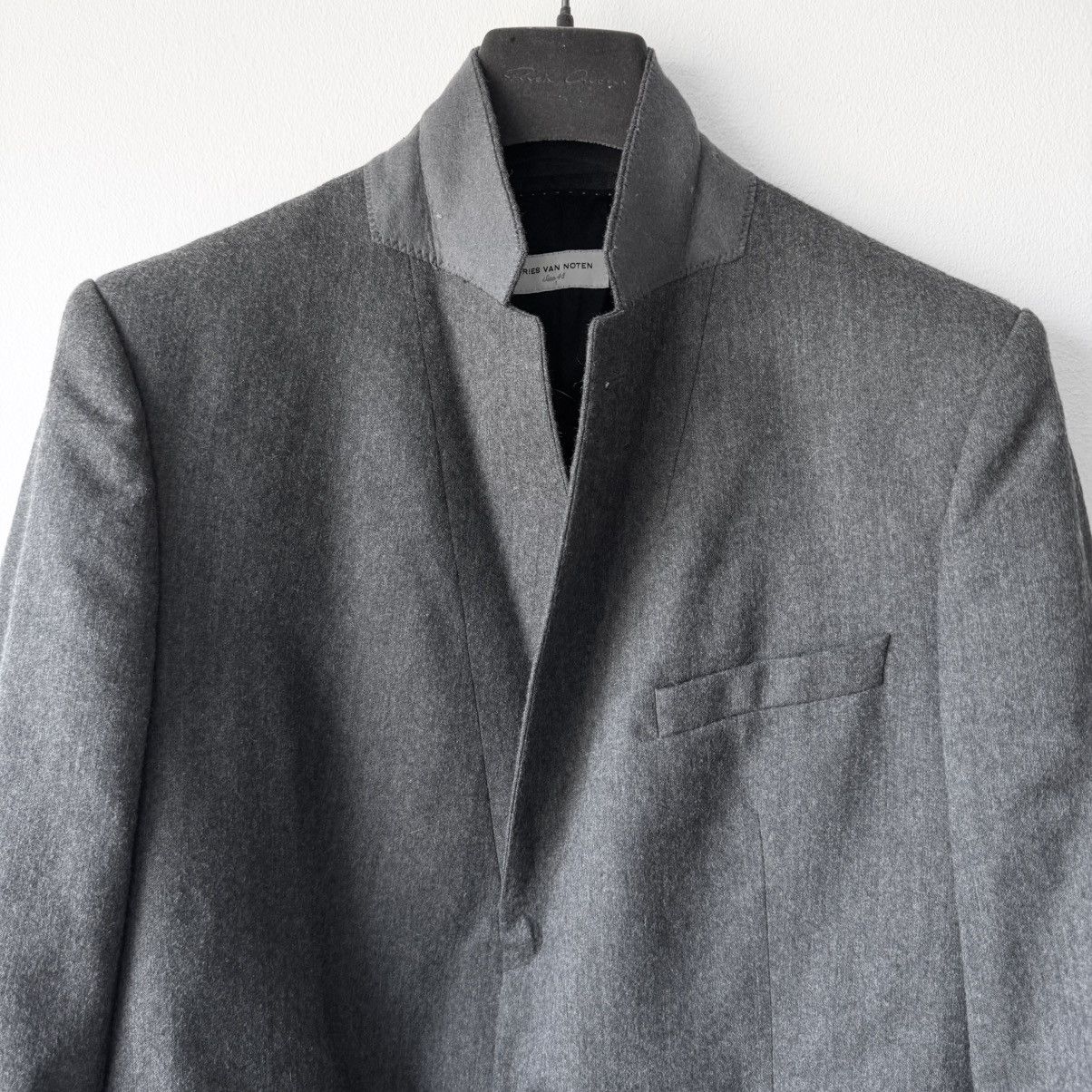 Dries Van Noten Dries Van Noten FW2007 Gray Cropped Wool Blazer Jacket Size US M / EU 48-50 / 2 - 10 Thumbnail