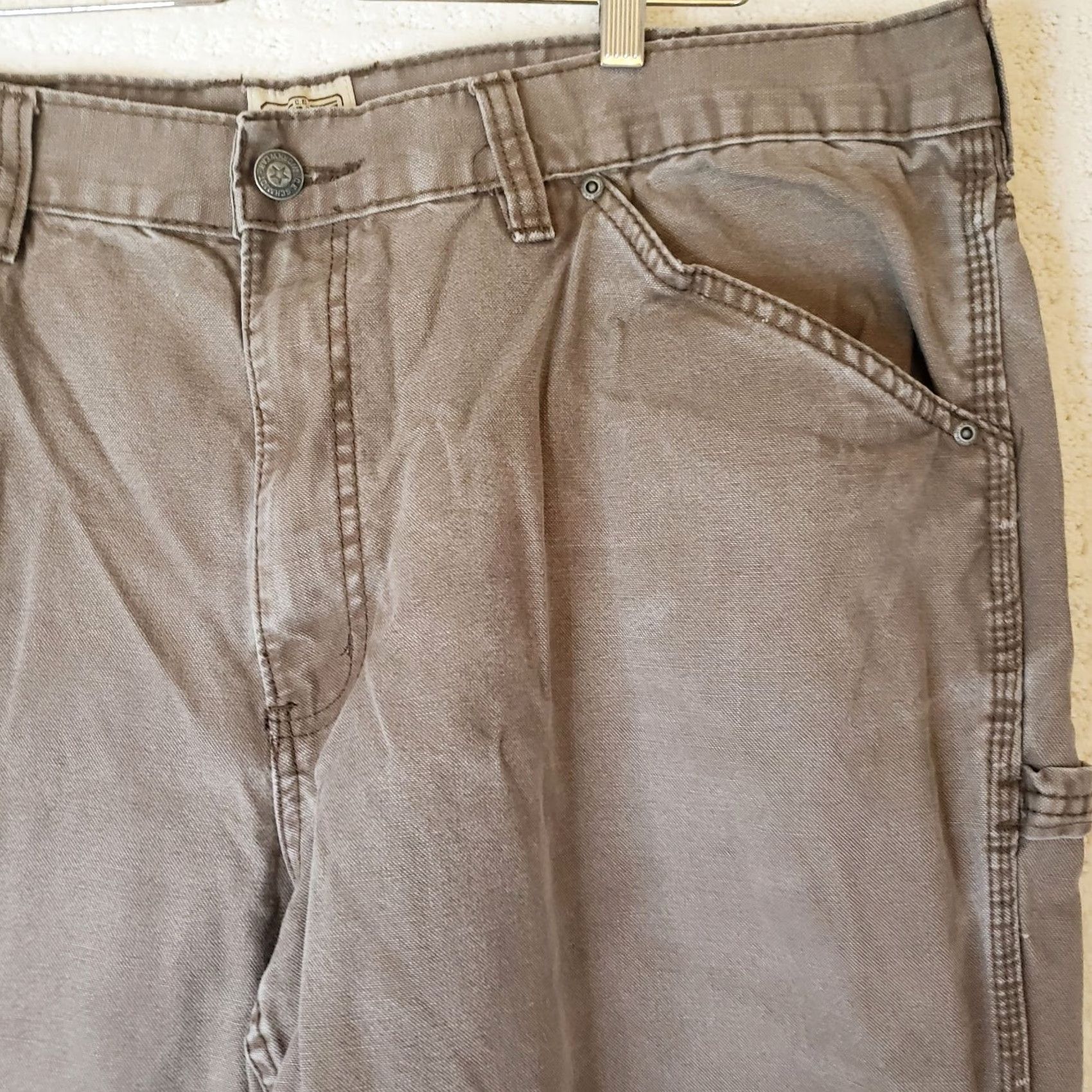 Vintage VINTAGE Schmidt Work Wear Men’s Brown Cotton Carpenter Pants SZ 44X30 Size US 44 / EU 60 - 4 Thumbnail