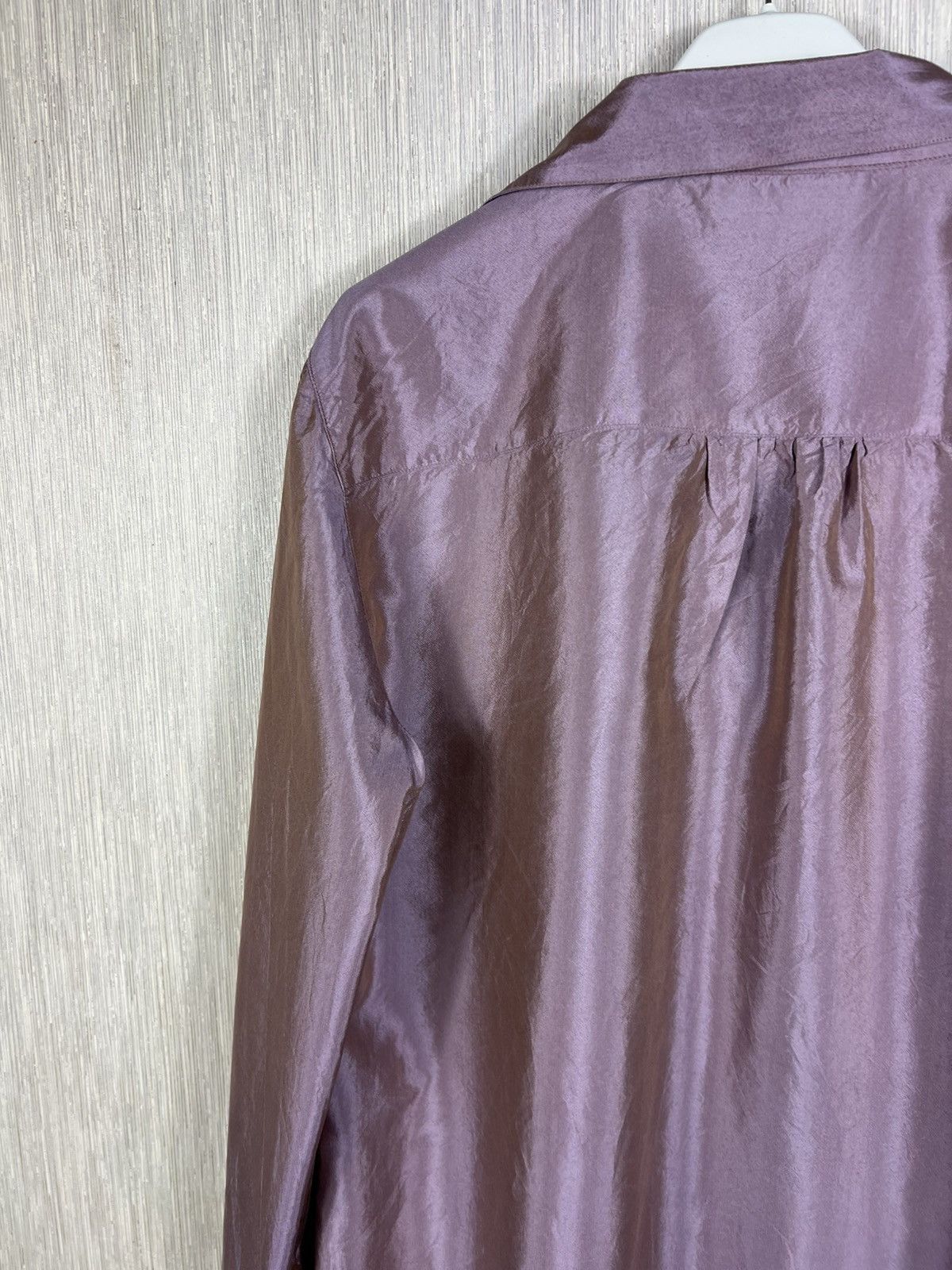 Max Mara Max Mara pure seta 100% silk button up shiny shirt luxury Size M / US 6-8 / IT 42-44 - 22 Thumbnail