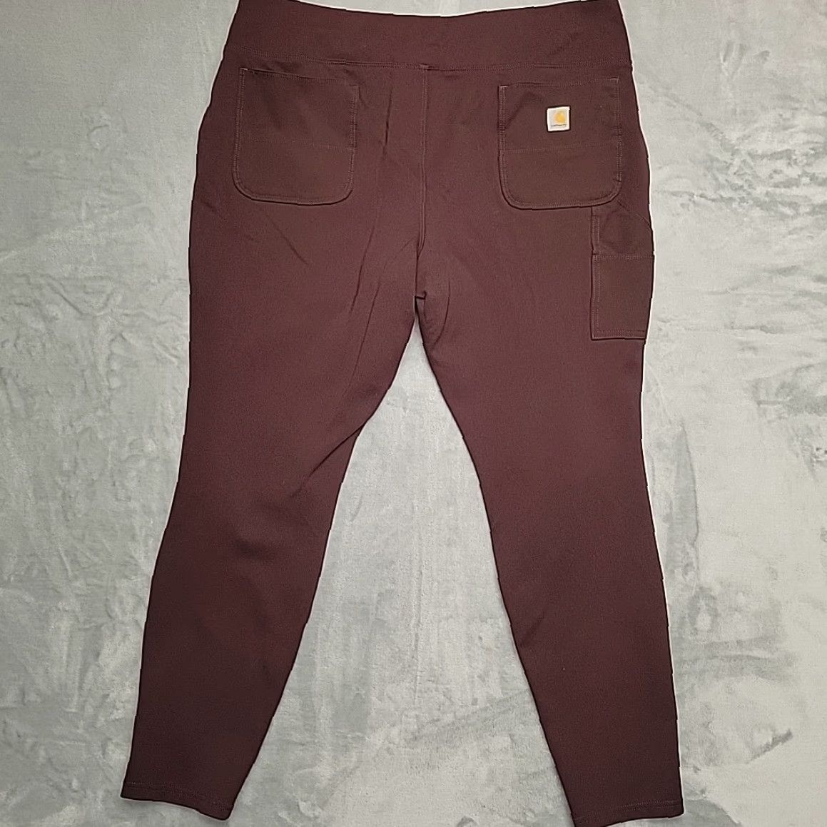 Carhartt Carhartt Force Midweight Pocket Leggings Women 2XL Fitted Cargo Double Knee Brown USA Nylon Spandex Pockets Stretch Clothing Mens? Size 40" / US 18 - 5 Thumbnail