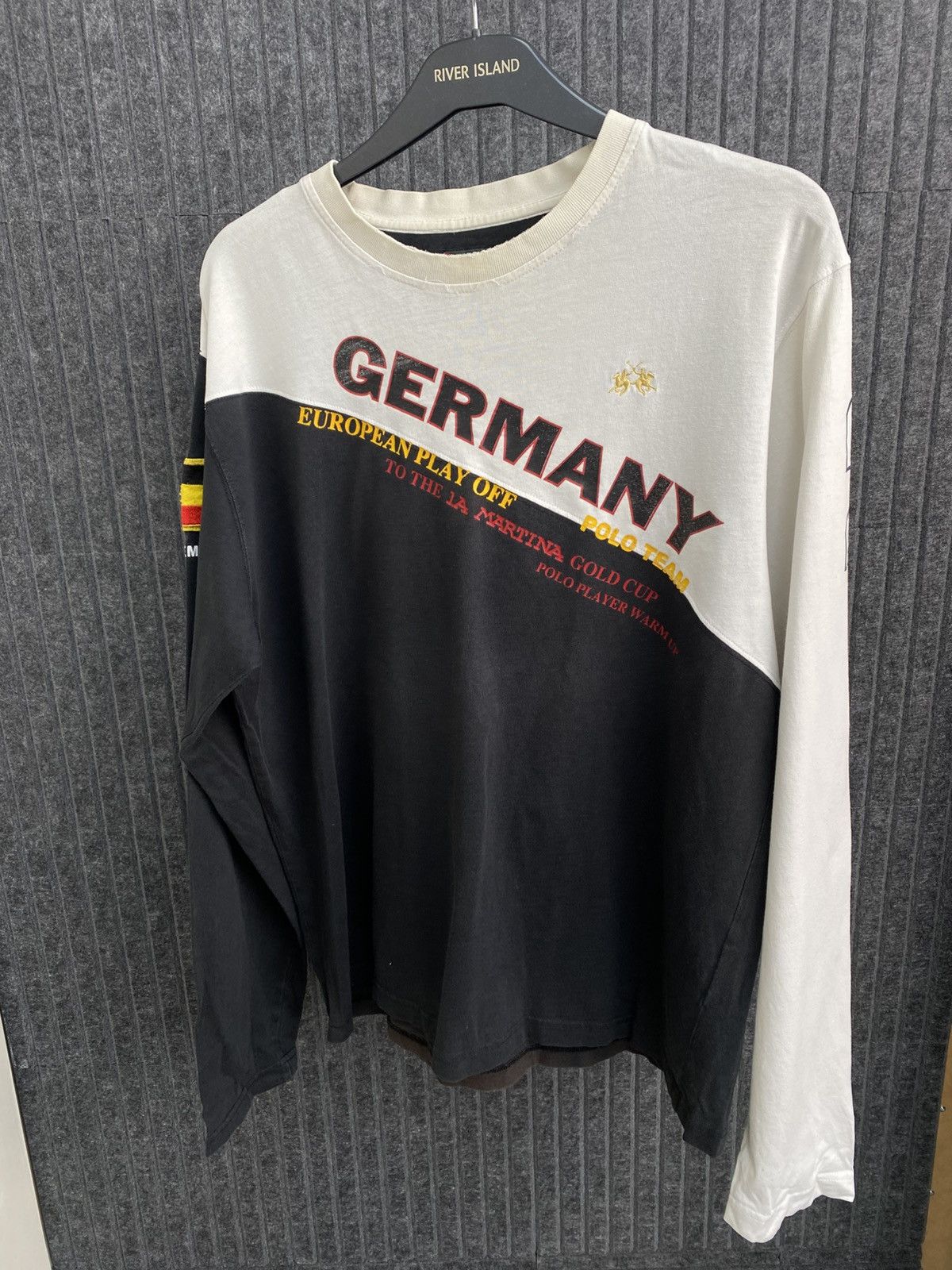 La Martina Vintage La Martina Germany Long Sleeve T-Shirt Size US L / EU 52-54 / 3 - 2 Thumbnail
