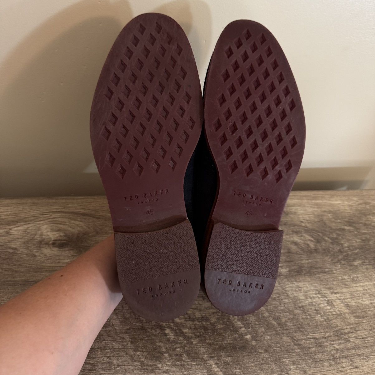 Ted Baker Ted Baker Deelans Navy Suede Oxford Dress Shoes Sz 12 US Size US 12 / EU 45 - 11 Thumbnail