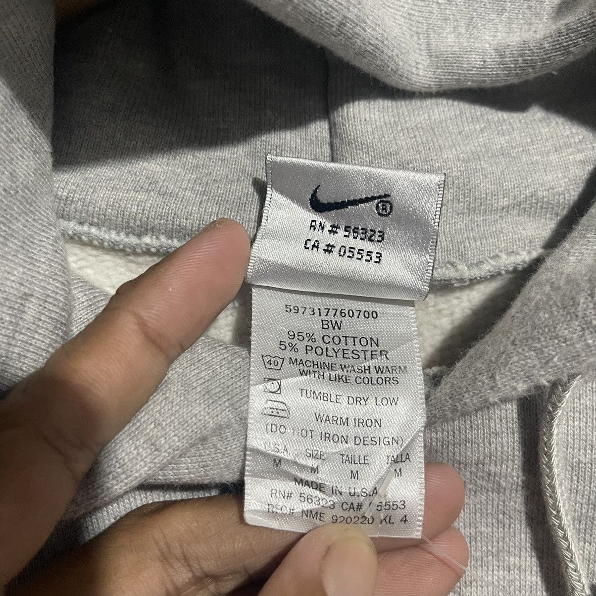 Nike Vintage 90s Nike Embroidered Swoosh Hoodie – Heather Grey Size US XL / EU 56 / 4 - 8 Thumbnail