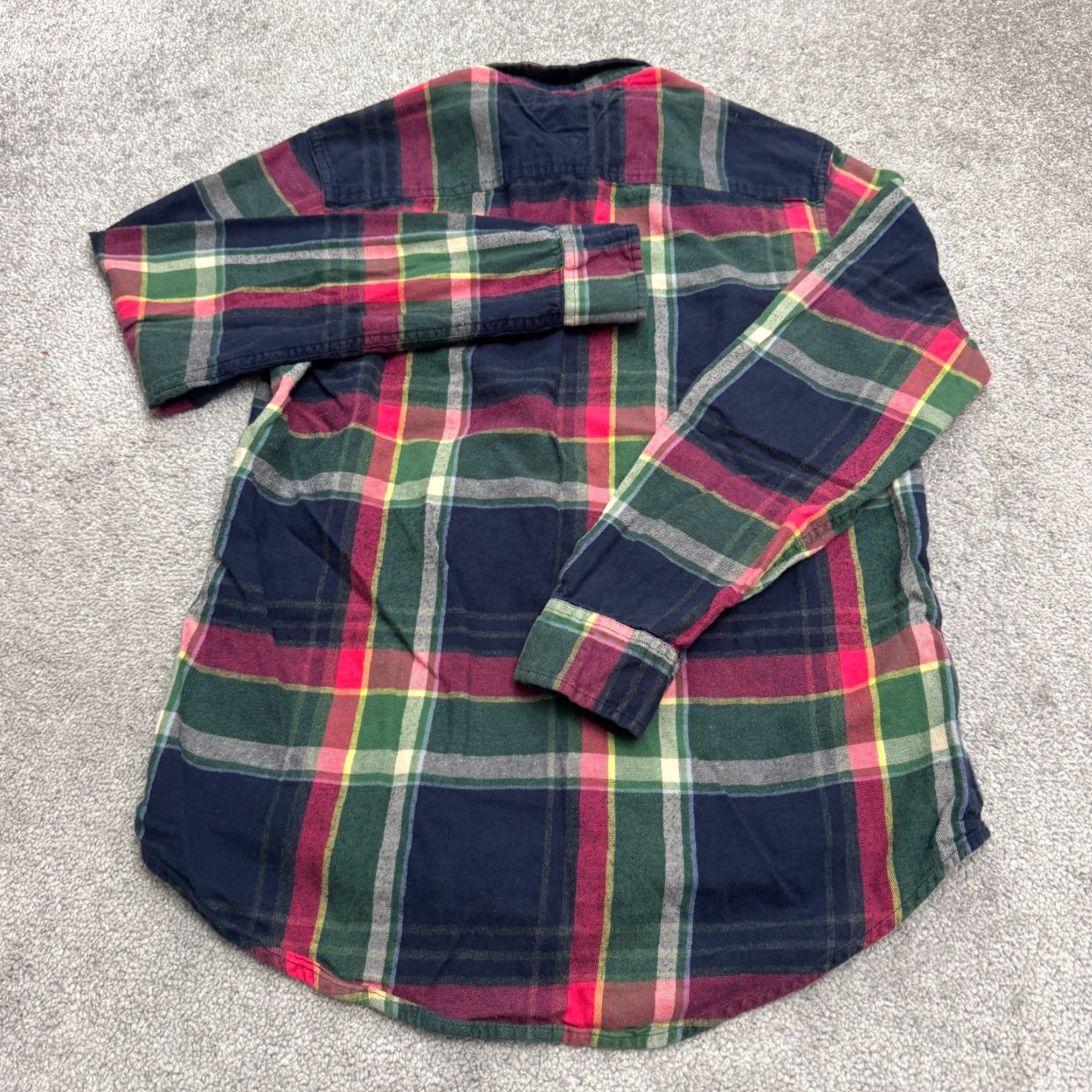 Tommy Hilfiger VINTAGE Tommy Hilfiger Men's Flannel Shirt 90s Plaid Casual Button-Down All Seasons, Multi, M Size US M / EU 48-50 / 2 - 2 Thumbnail