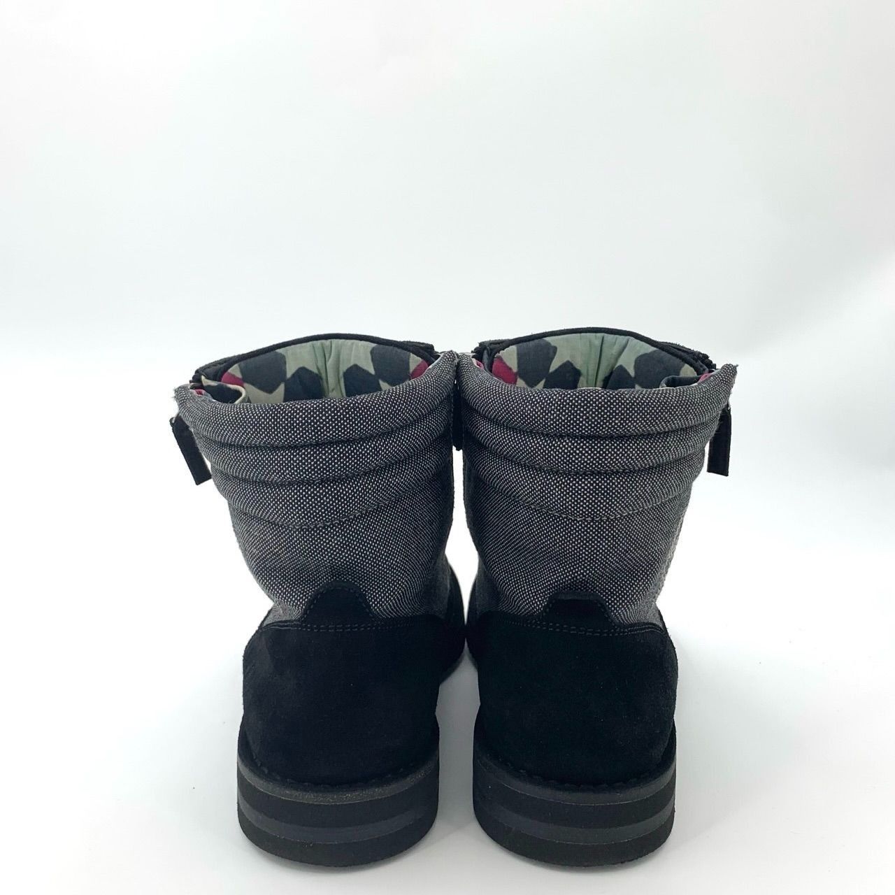 Chanel Black Suede & Textile Lace-Up Combat Boots With Side Zipper Size US 7 / EU 40 - 4 Thumbnail