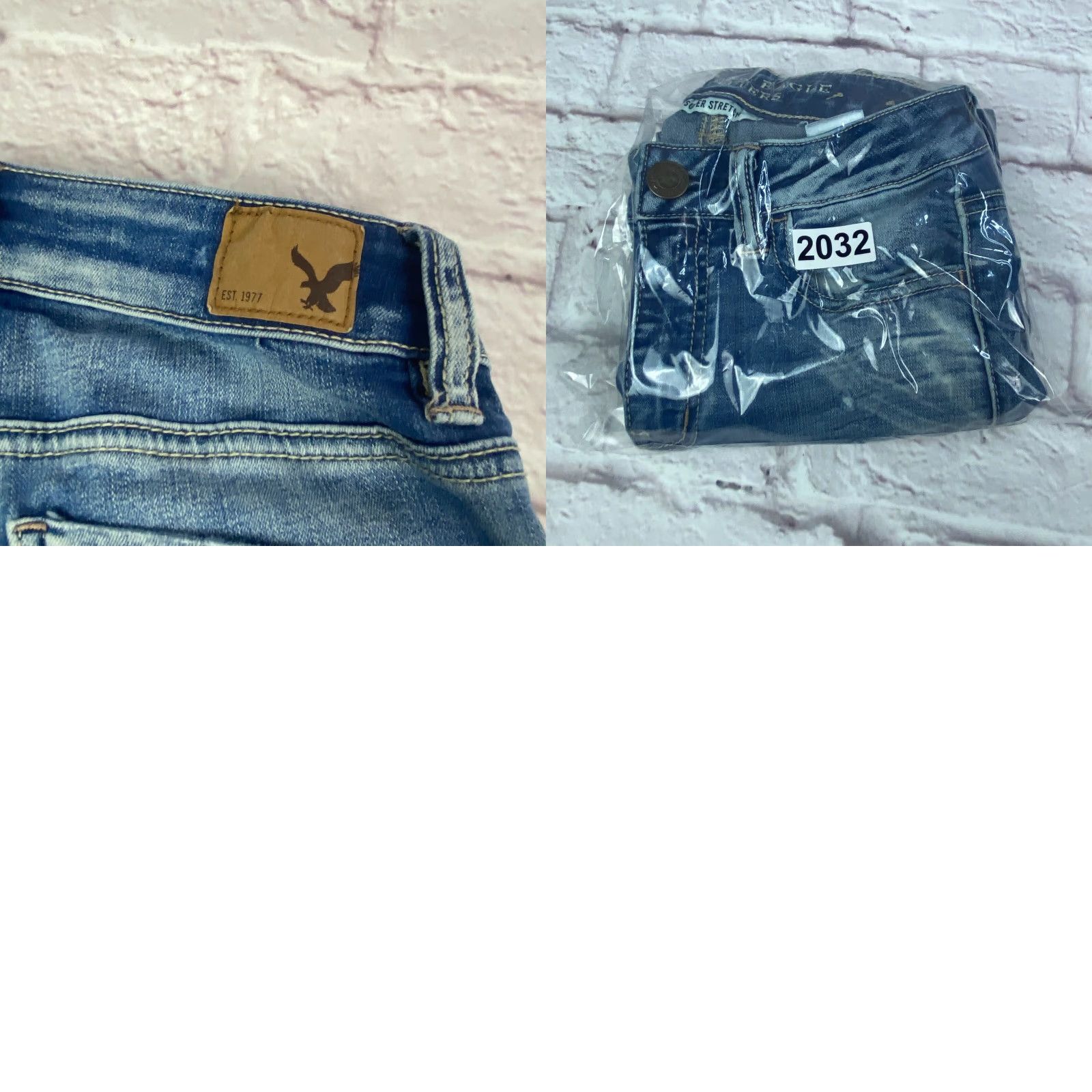 American Eagle Outfitters American Eagle Outfitters Cropped Jegging Women's High Rise Distressed Size 0 Long Blue 80s Grunge Jeans Womens Size 25" / US 0 / IT 36 - 9 Thumbnail