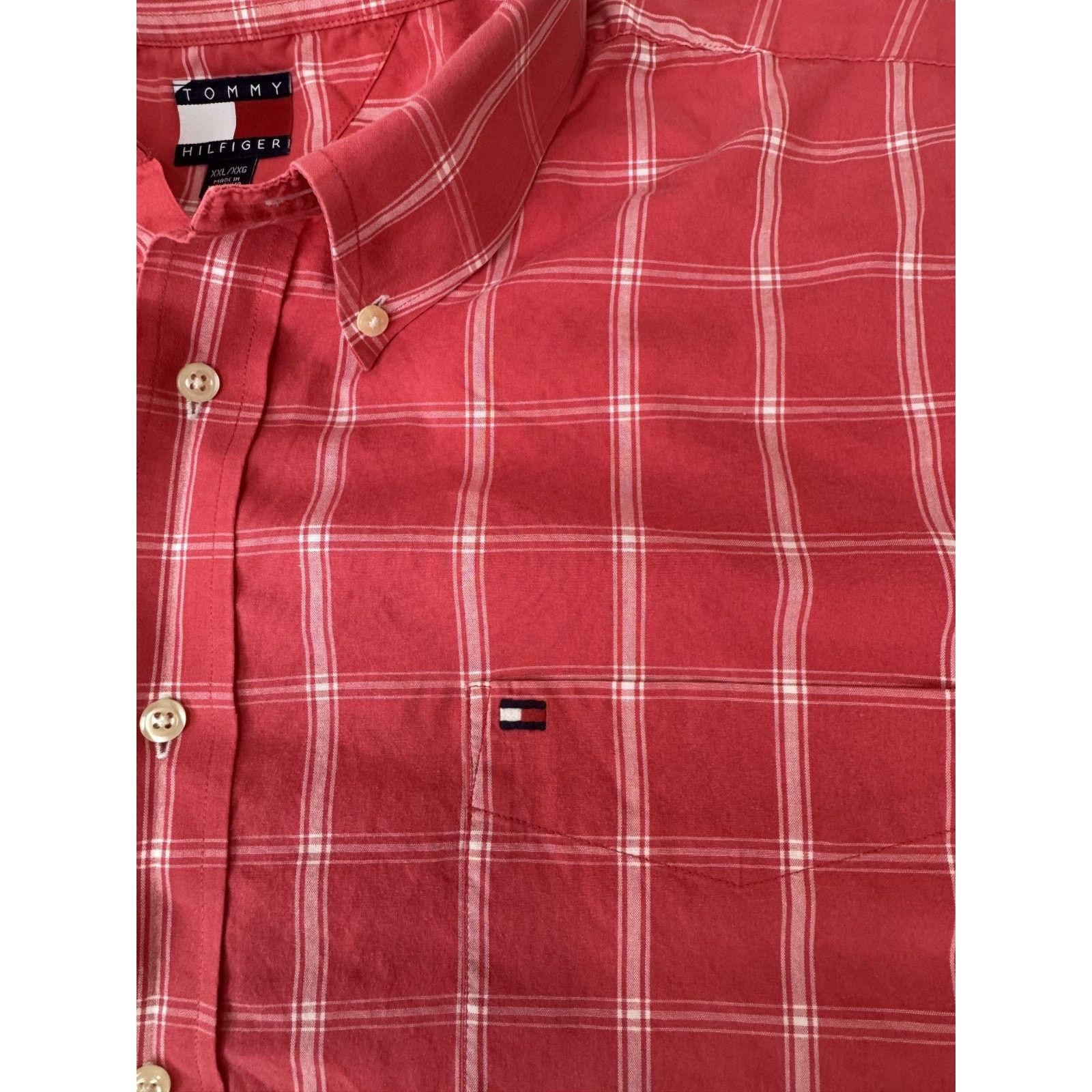 Tommy Hilfiger Y2K Vintage Tommy Hilfiger Button Down Shirt XXL Logo Preppy Size US XXL / EU 58 / 5 - 10 Thumbnail