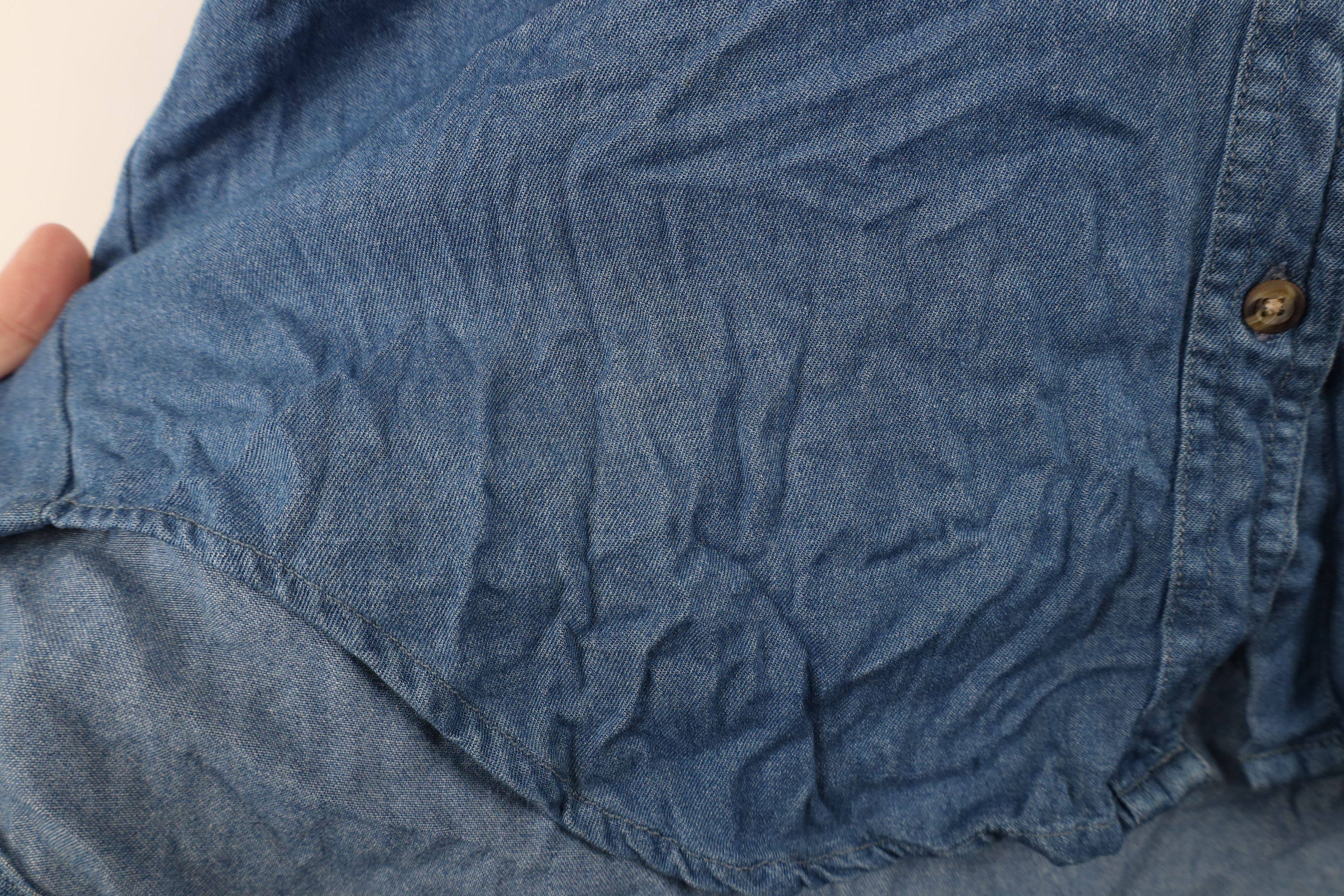 Columbia × Vintage Deadstock Vintage 90s Columbia Collared Button Shirt Blue Size L / US 10 / IT 46 - 8 Thumbnail
