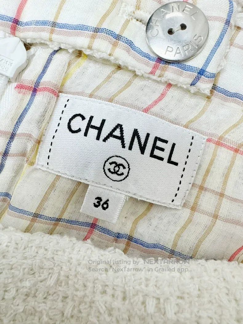 Chanel Chanel 19S beach series woven one-pocket beige skirt Size 24" / US 00 / IT 34 - 5 Thumbnail
