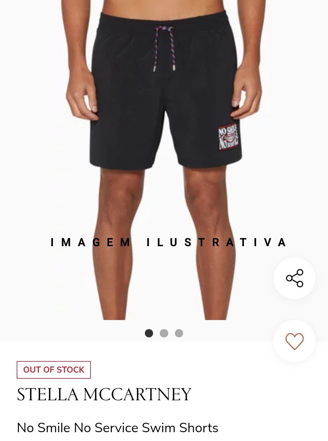 Stella McCartney no smile no servive swim shorts Size US 30 / EU 46 - 12 Thumbnail