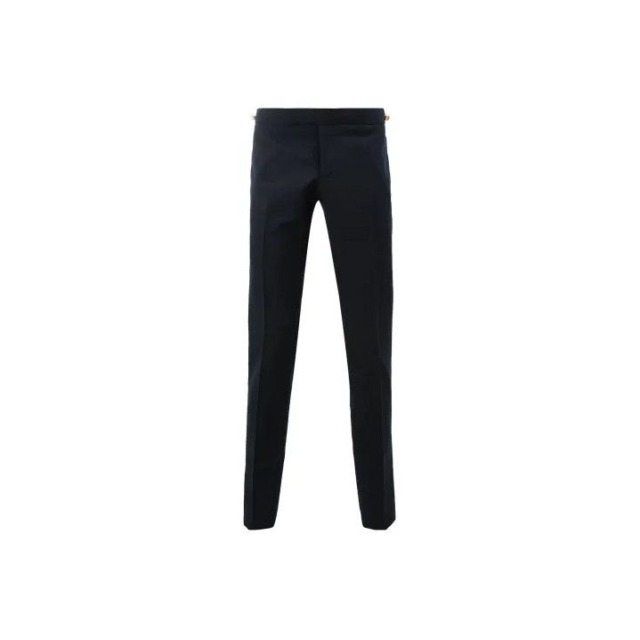 Thom Browne Navy Straight-Leg Casual Trousers