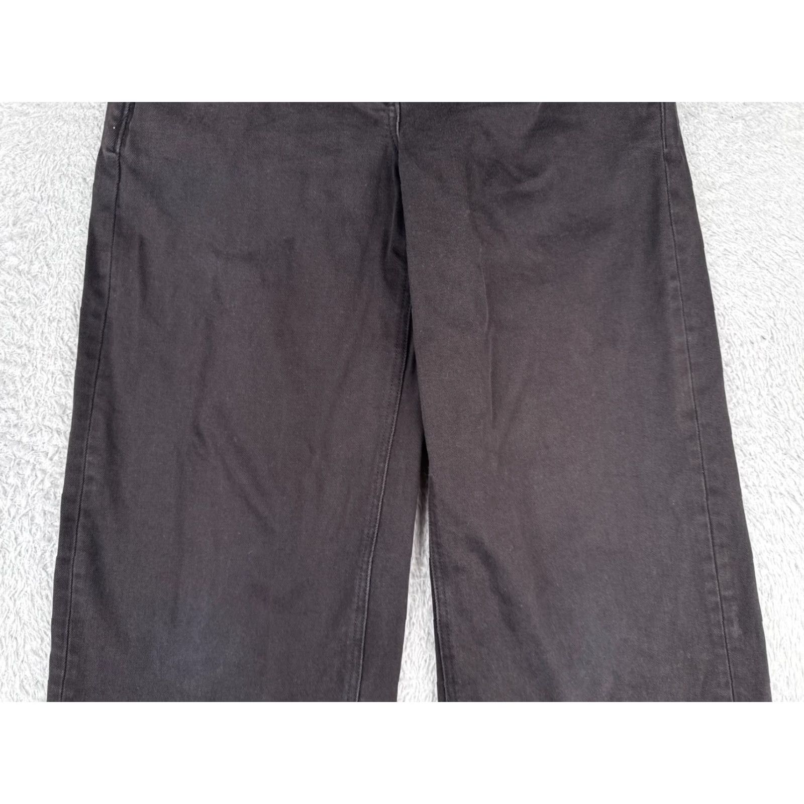 Everlane VINTAGE Everlane Jeans Women 0 Black Denim Wide Leg High Rise Cotton Fall Spring Summer Winter Women's 25x28 Size 25" / US 0 / IT 36 - 3 Thumbnail