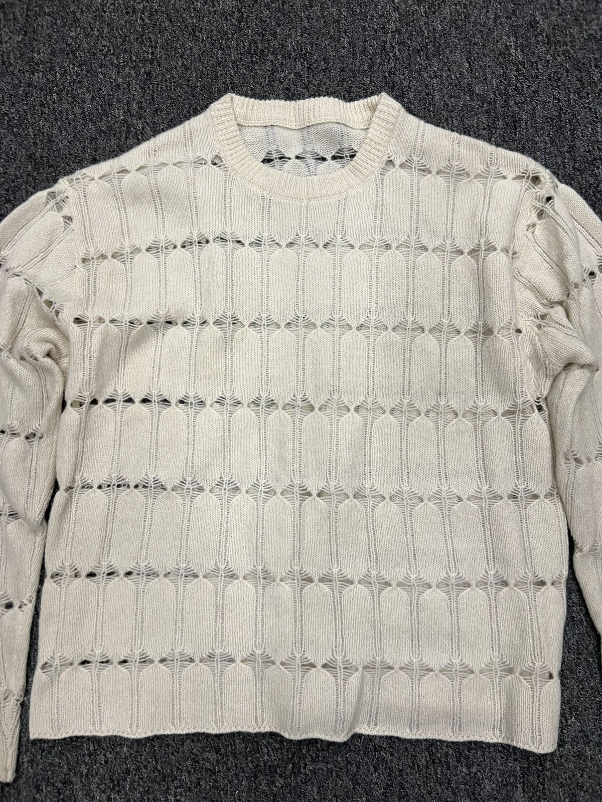 Who Decides War Stain glass knit sweater sample Size US M / EU 48-50 / 2 - 2 Thumbnail