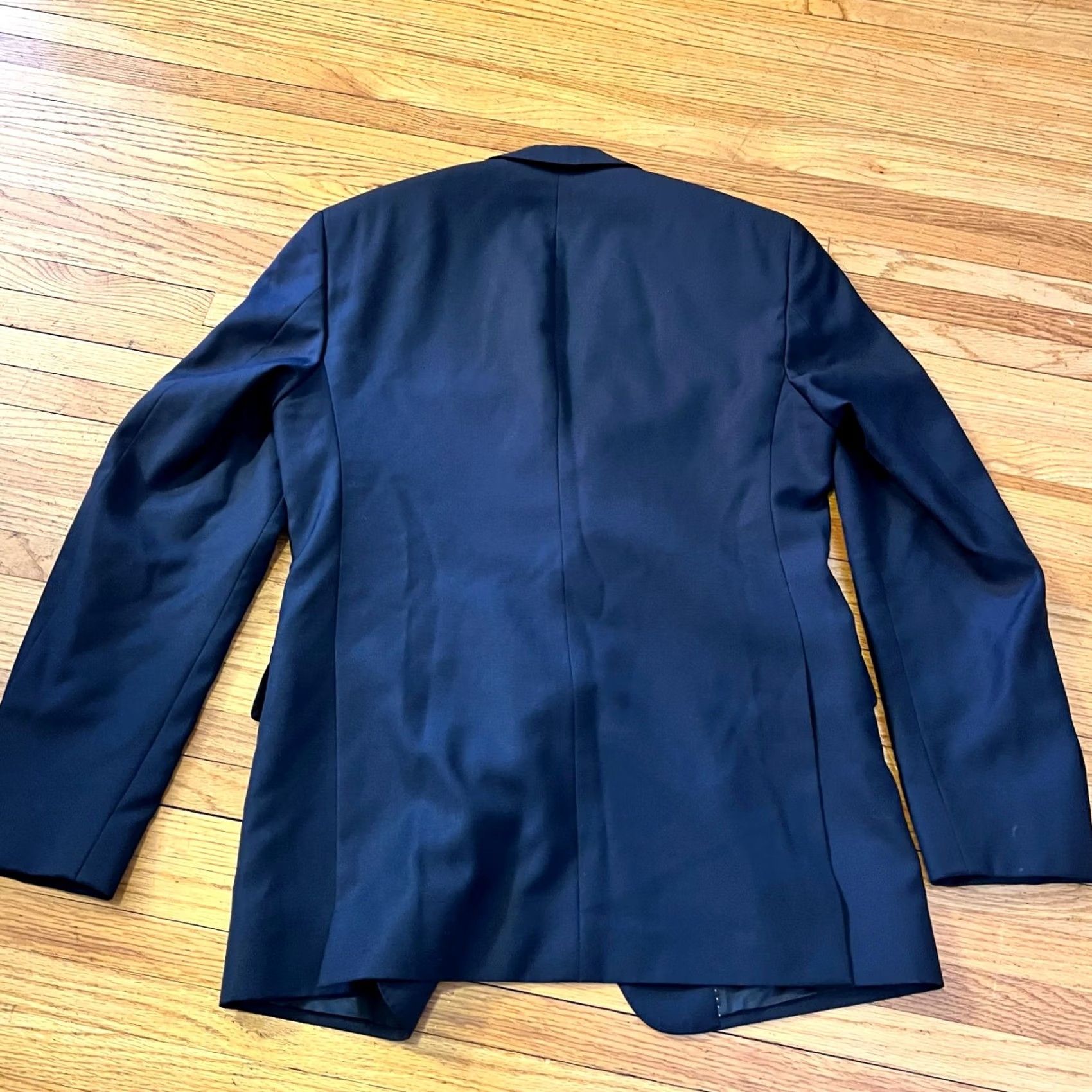 Doublet Jack Spade Blazer Mens 38 R Blue Wool Super 100 2 Button Double Vent Sport Coat Coat Mens 38 R Blue Wool Super 100 2 Button Double Vent Sport Coat Size 38R - 4 Thumbnail