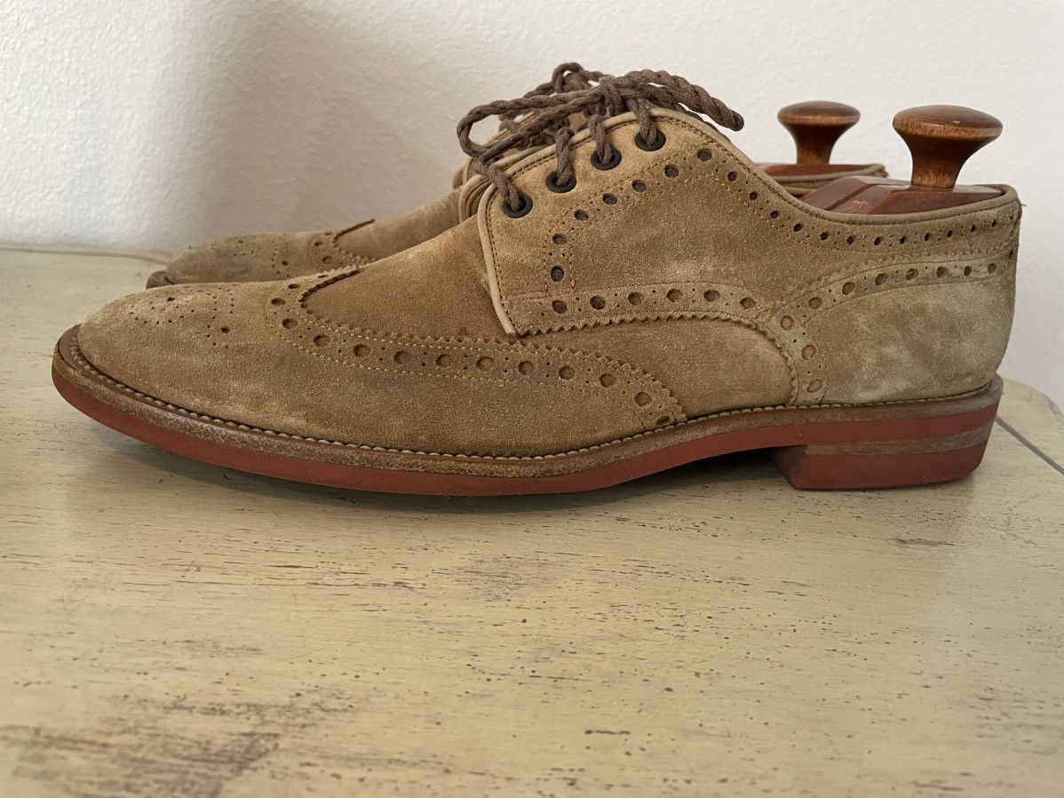 Santoni Suede Brogues Size US 11 / EU 44 - 3 Thumbnail