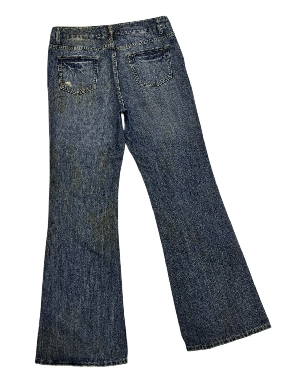 If Six Was Nine × Japanese Brand × Le Grande Bleu (L.G.B.) 💥FLARE BAGGY JEANS 90s FTOF DISTRESSED DENIM JEANS Size US 32 / EU 48 - 4 Thumbnail
