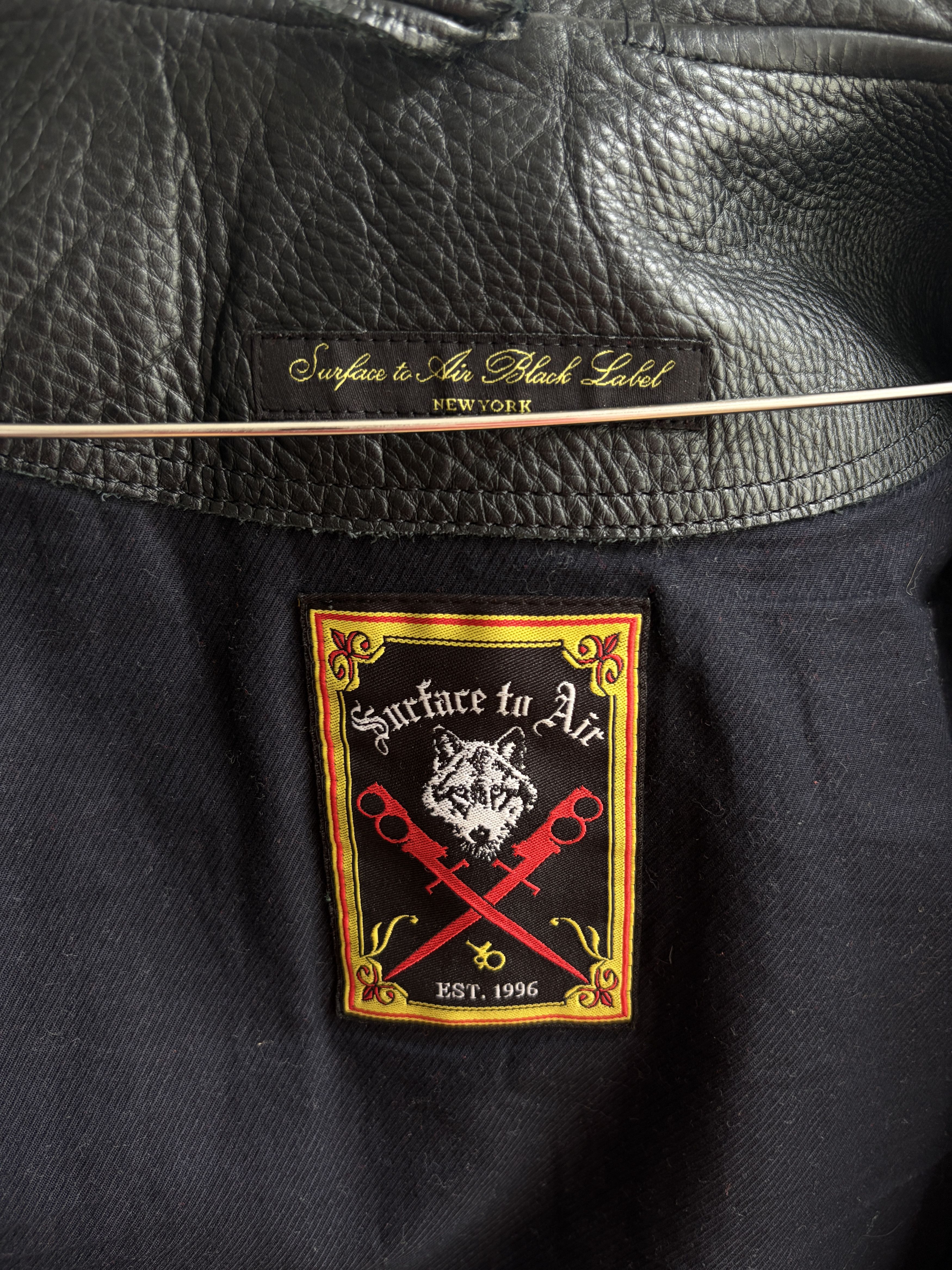 Surface To Air Double Breasted Leather Jacket Size US S / EU 44-46 / 1 - 8 Thumbnail