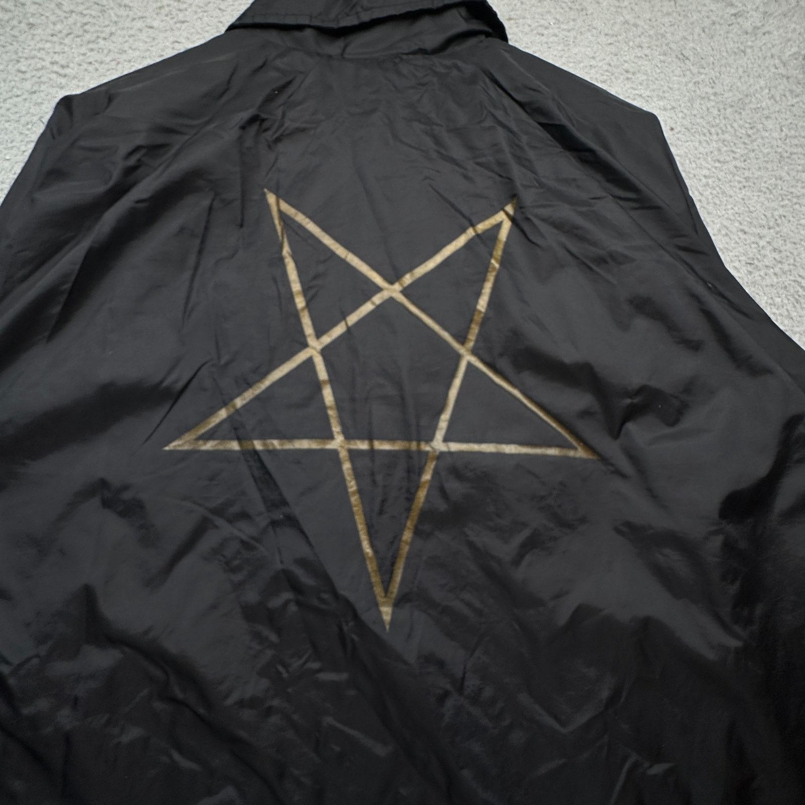 Thrasher Thrasher Pentagram Coach Jacket XL Black Lined Snap Button Size US XL / EU 56 / 4 - 9 Thumbnail