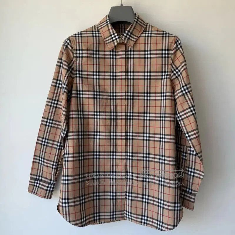 Burberry Burberry Khaki Check Long Sleeve Shirt. Size S / US 4 / IT 40 - 1 Thumbnail