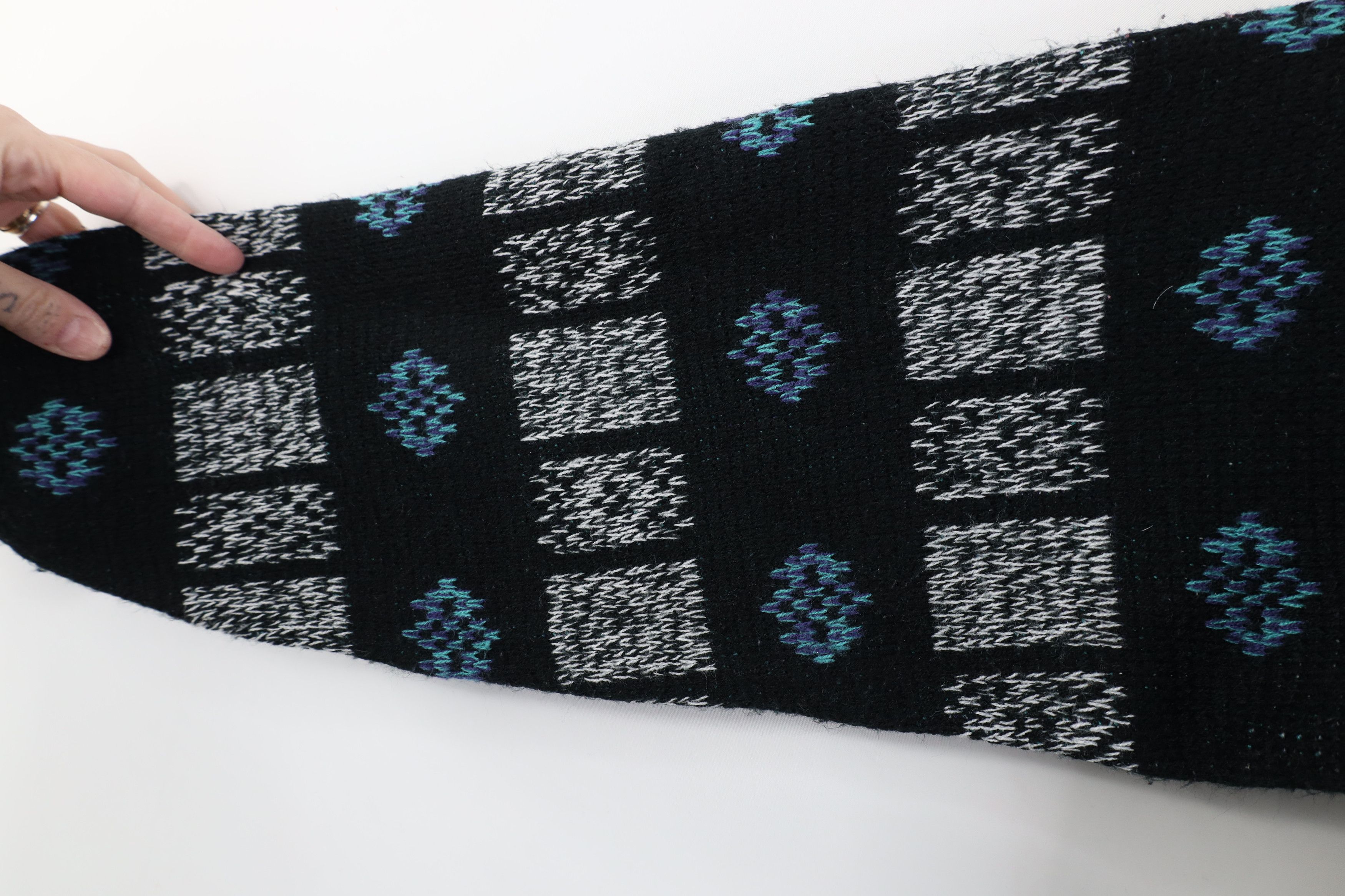 Vintage Vintage 90s Coogi Style Geometric Knit Crewneck Sweater Size M / US 6-8 / IT 42-44 - 7 Thumbnail