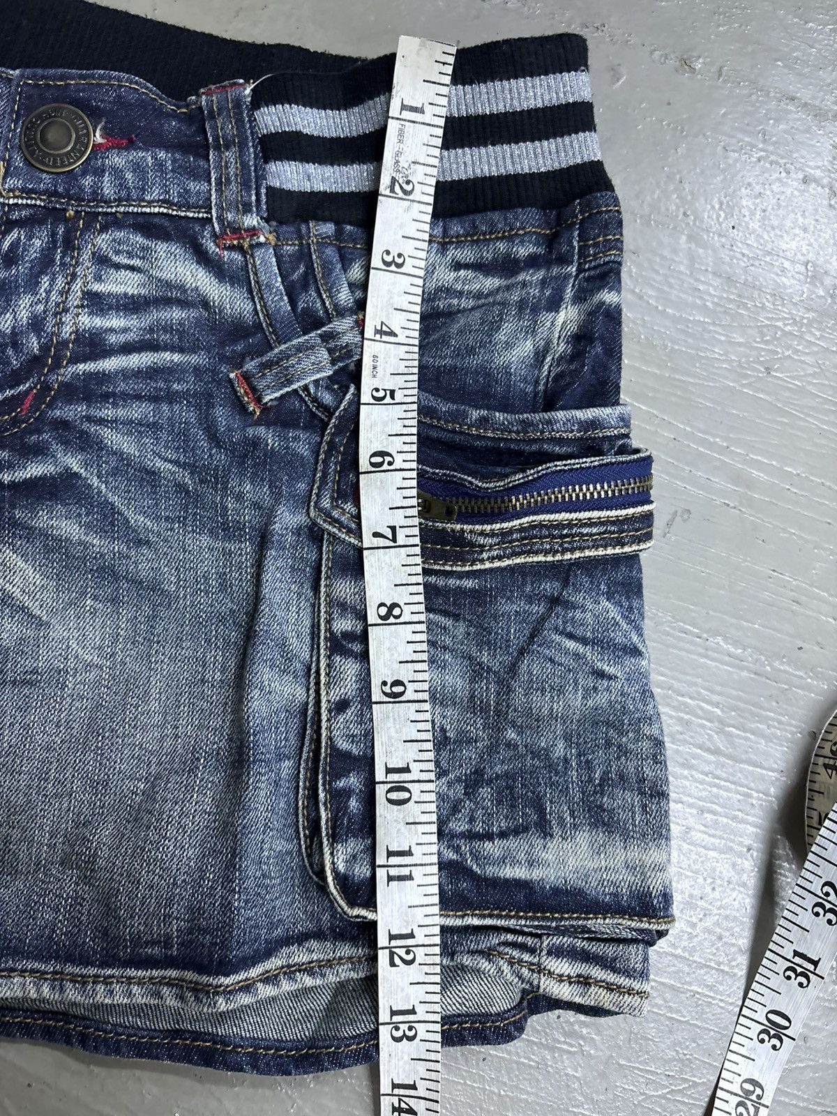 If Six Was Nine RNA H Naoto Acid Wash Japanese brand Denim shorts Size 30" / US 8 / IT 44 - 16 Thumbnail
