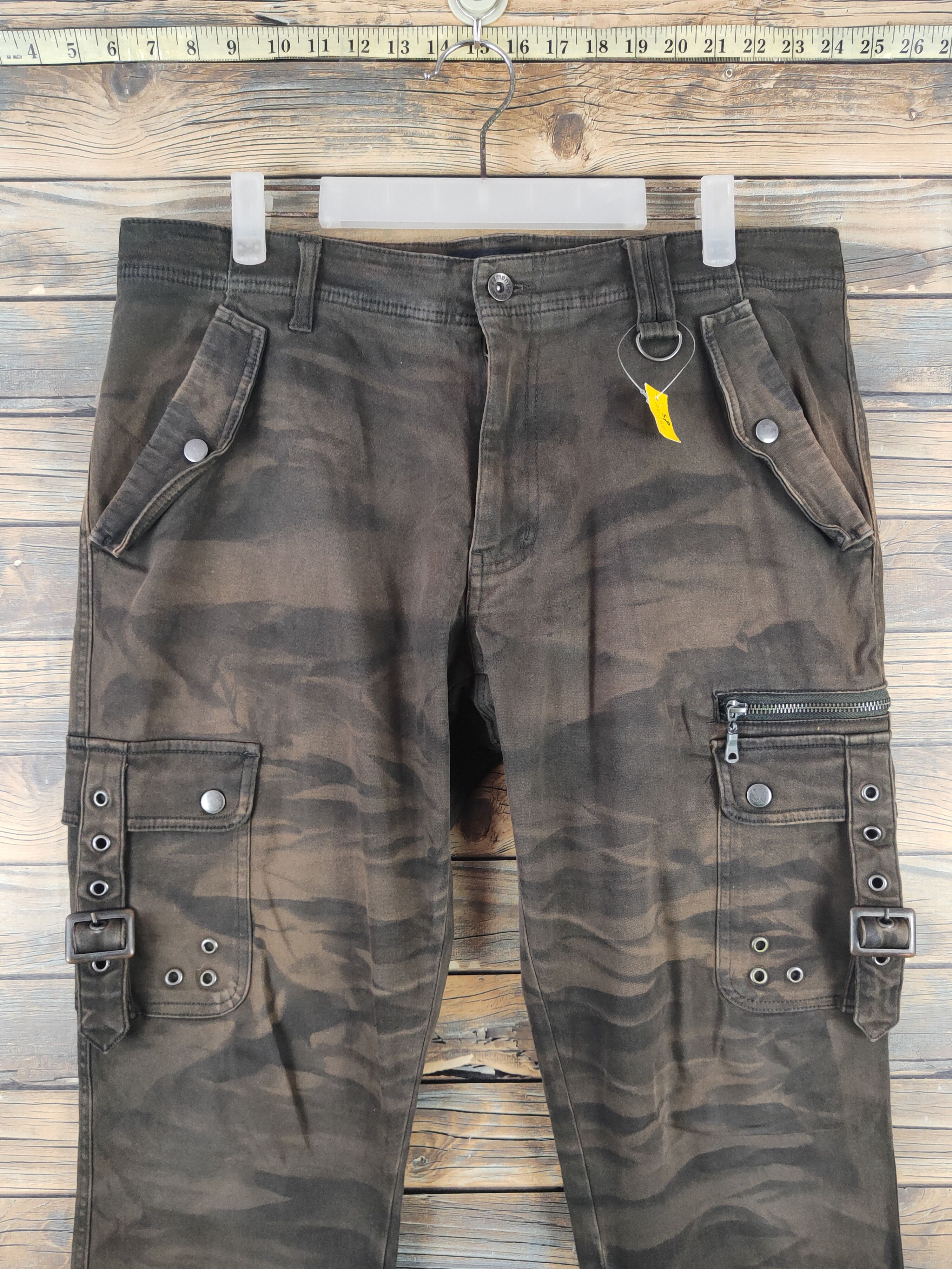semanticdesign DL Semanticdesign Camo Multipocket Cargo Pants #sp46-267T Size US 34 / EU 50 - 2 Thumbnail