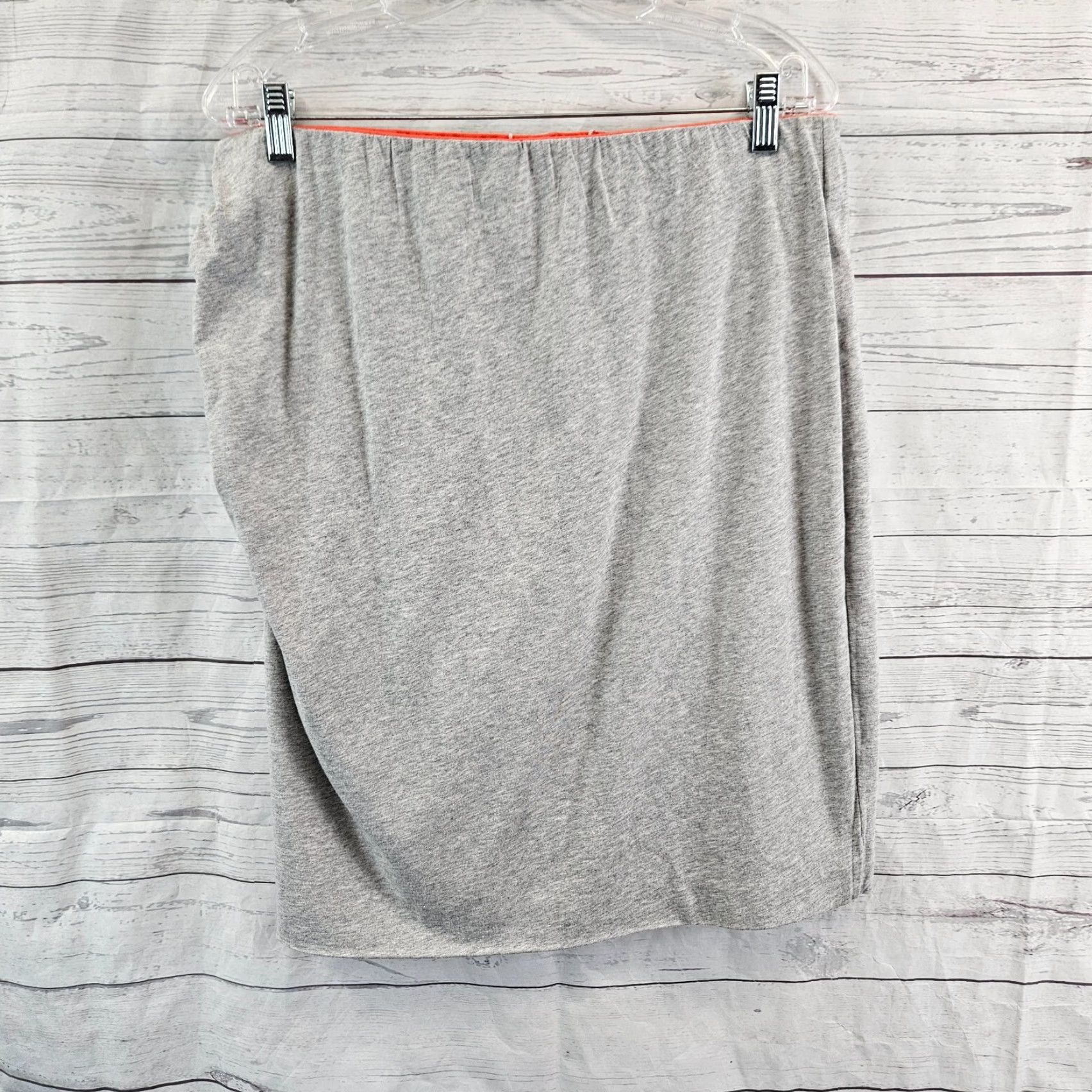Vintage Cabi 229 Womens Reversible Tube Skirt Sz Large Orange Gray Pull On Cotton Blend Size 36" / US 14 / IT 50 - 3 Thumbnail