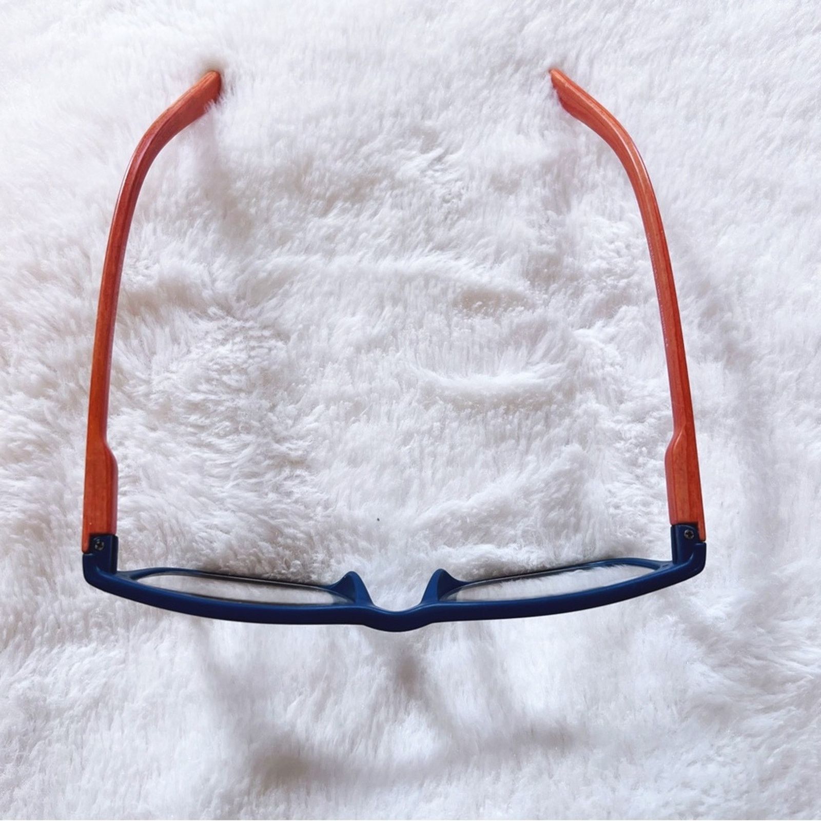 Other Olivia Blue with Orange Wood Reader Glasses Size ONE SIZE - 4 Thumbnail
