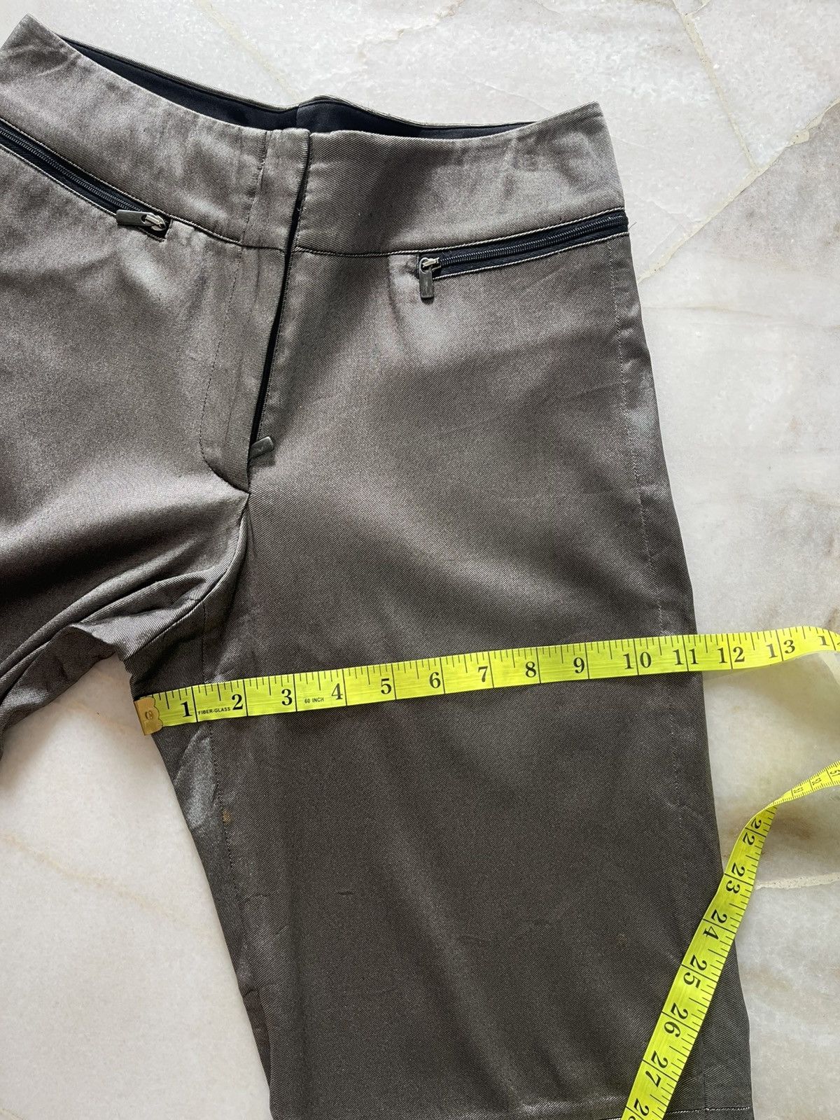 Emporio Armani 2002 Emporio Armani Waist Pocket Metalic Pants Size US 27 - 9 Thumbnail