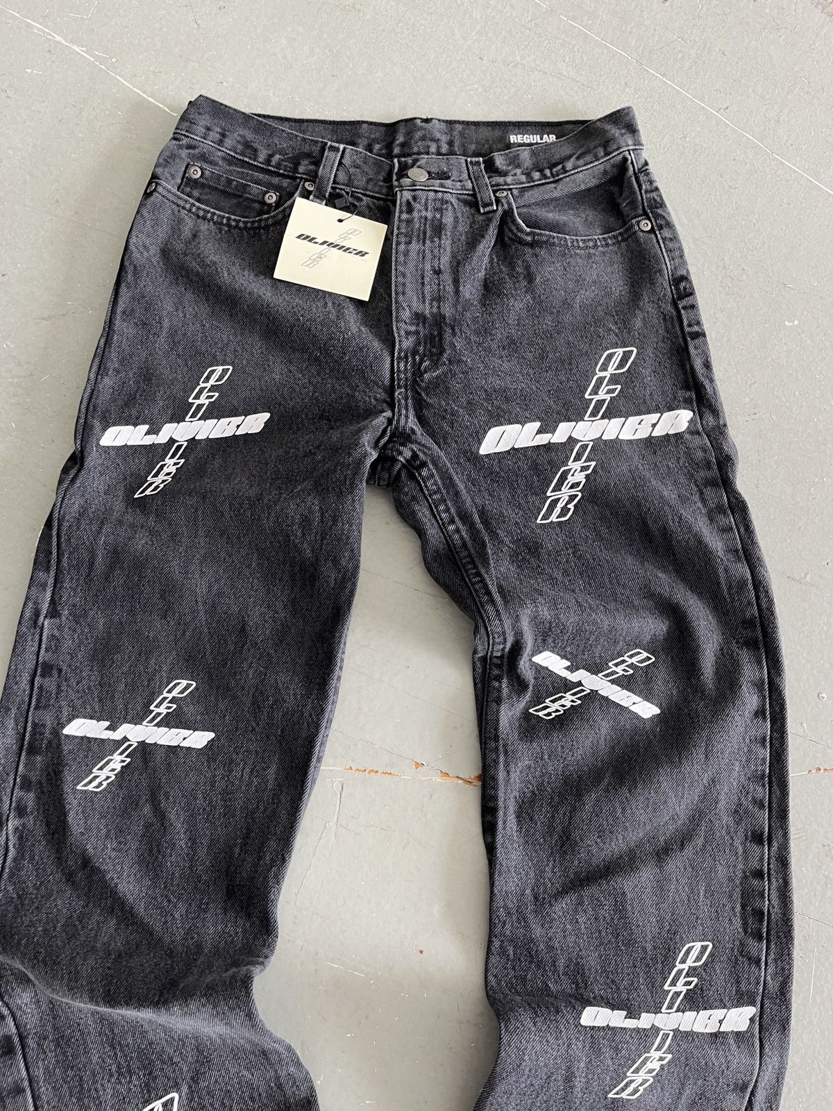 Other Olivier Rogers Logo Denim Jeans (unisex) Size US 31 - 3 Thumbnail
