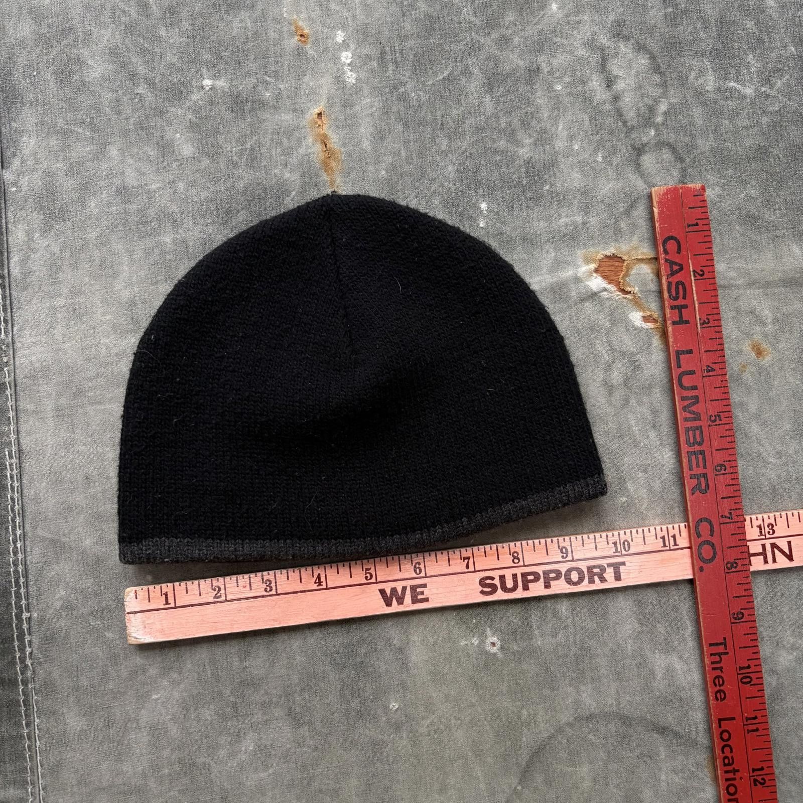 John Ashford Vintage 90s Y2K John Ashford Black Grunge Outerwear Beanie Size ONE SIZE - 3 Thumbnail