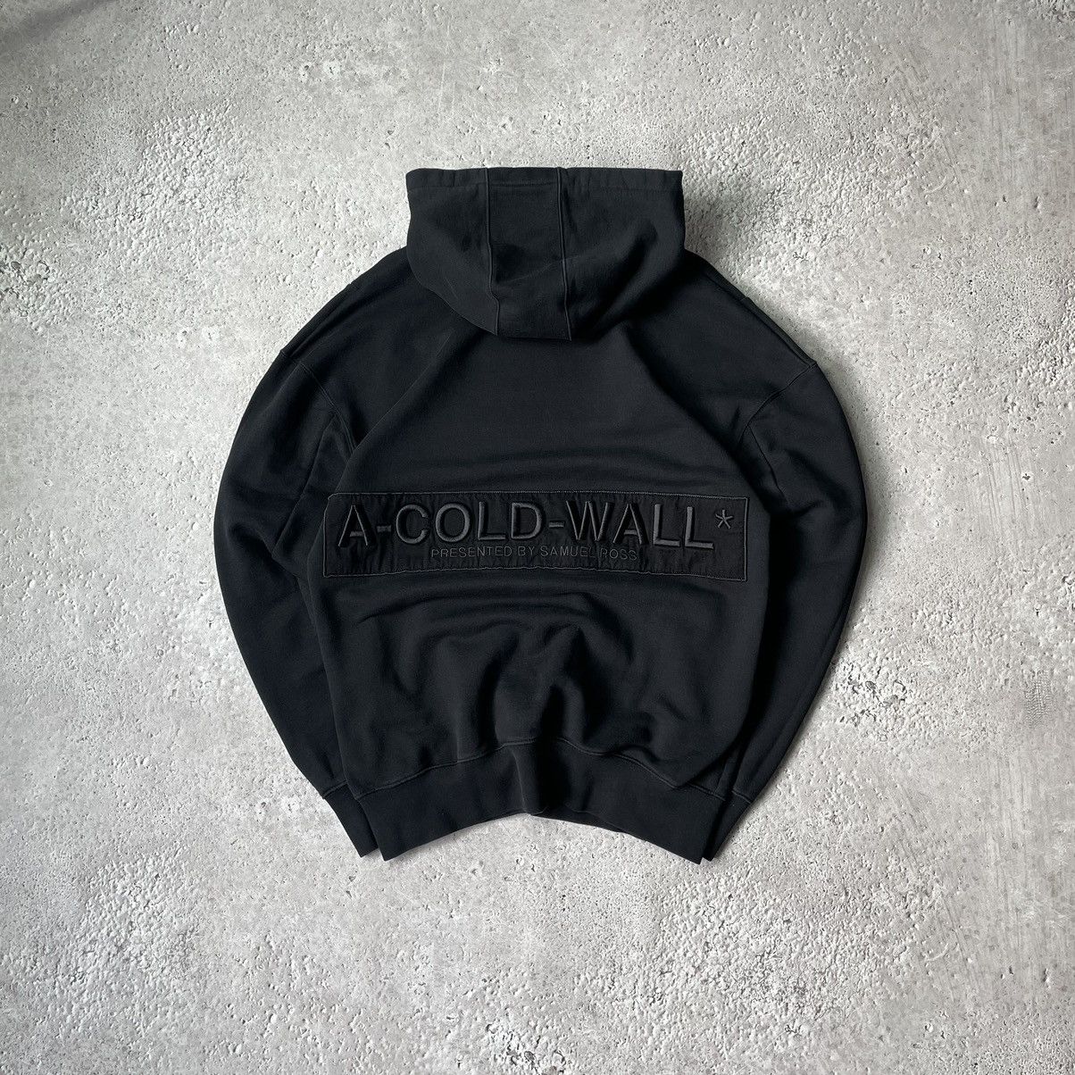 A-COLD-WALL* A Cold Wall Embroidered Big Logo Black Hoodie Size US S / EU 44-46 / 1 - 2 Thumbnail