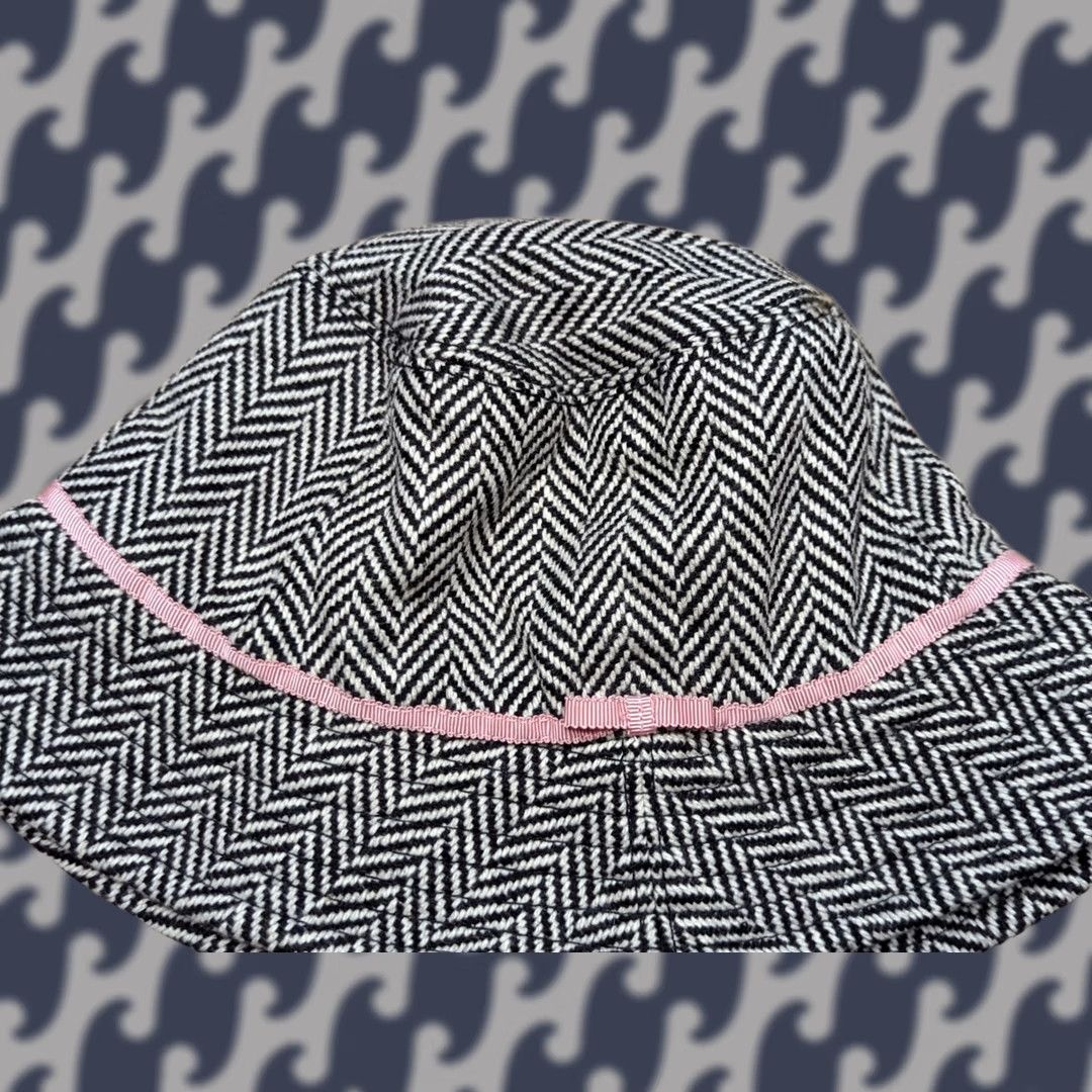 J.Crew J.Crew Womens Herringbone Tweed Bucket Hat Cloche Size S-M Multicolor Black White Ladies Size ONE SIZE - 1 Thumbnail