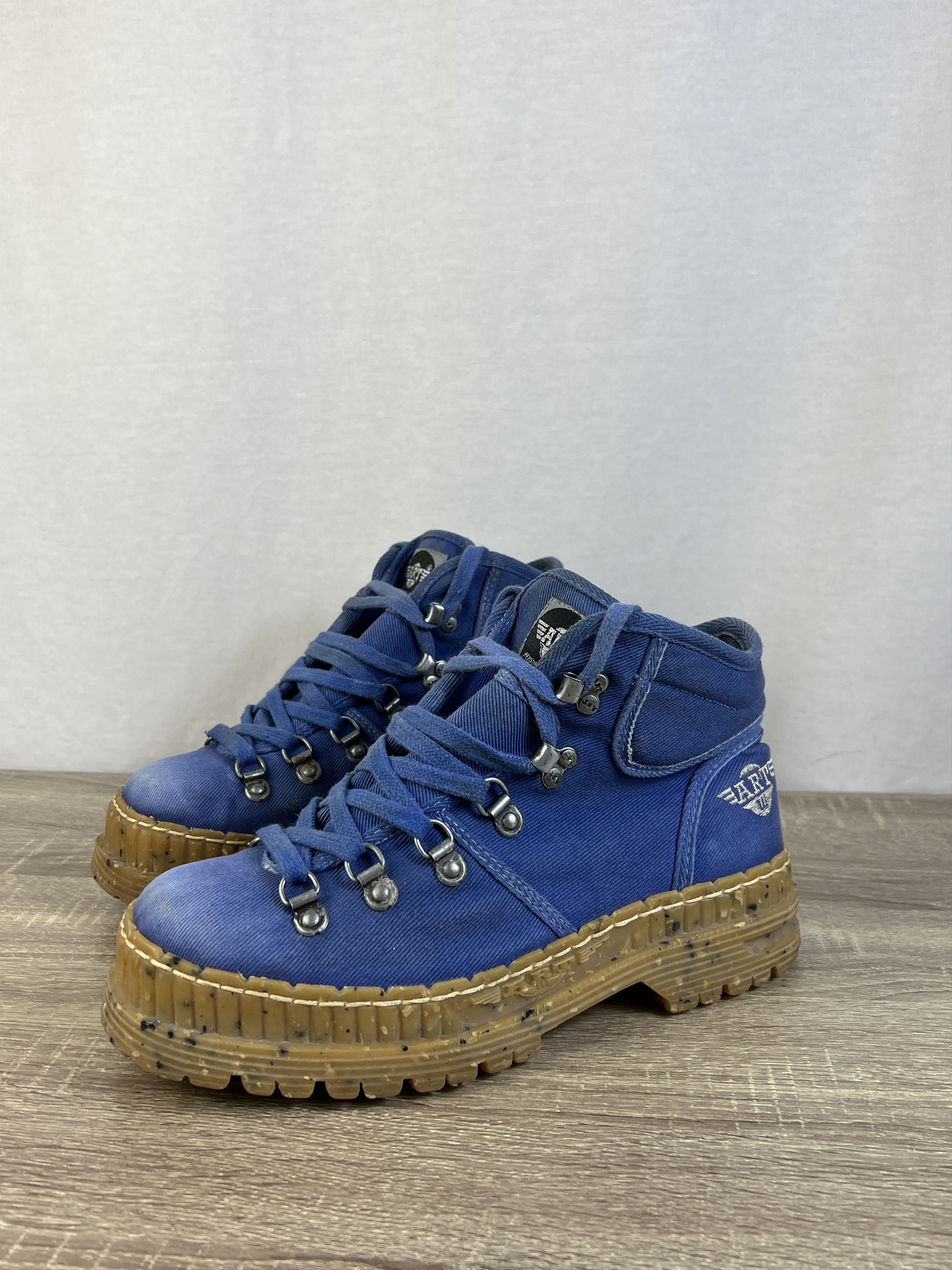 Japanese Brand Vintage The Art Company Chunky Blue Personal Boots Size US 8.5 / EU 41-42 - 1 Thumbnail