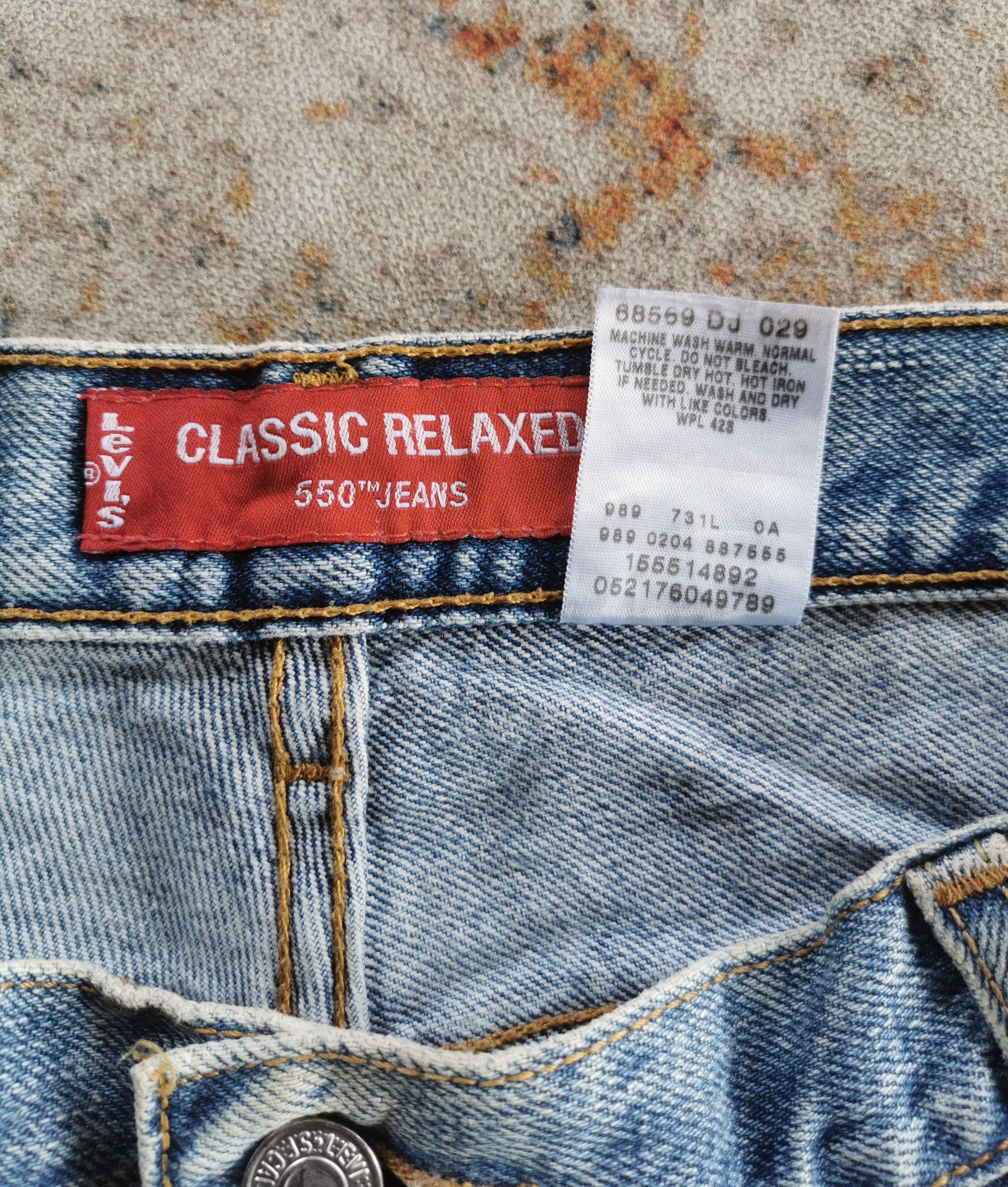 Levi's Thrashed Vintage LEVIS classic relaxed 550 jeans Size M/32 Size 32" / US 10 / IT 46 - 8 Thumbnail