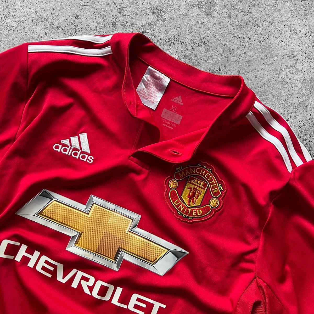 Adidas Adidas x FC Manchester United Boys Red Soccer Home Jersey Size US S / EU 44-46 / 1 - 3 Thumbnail