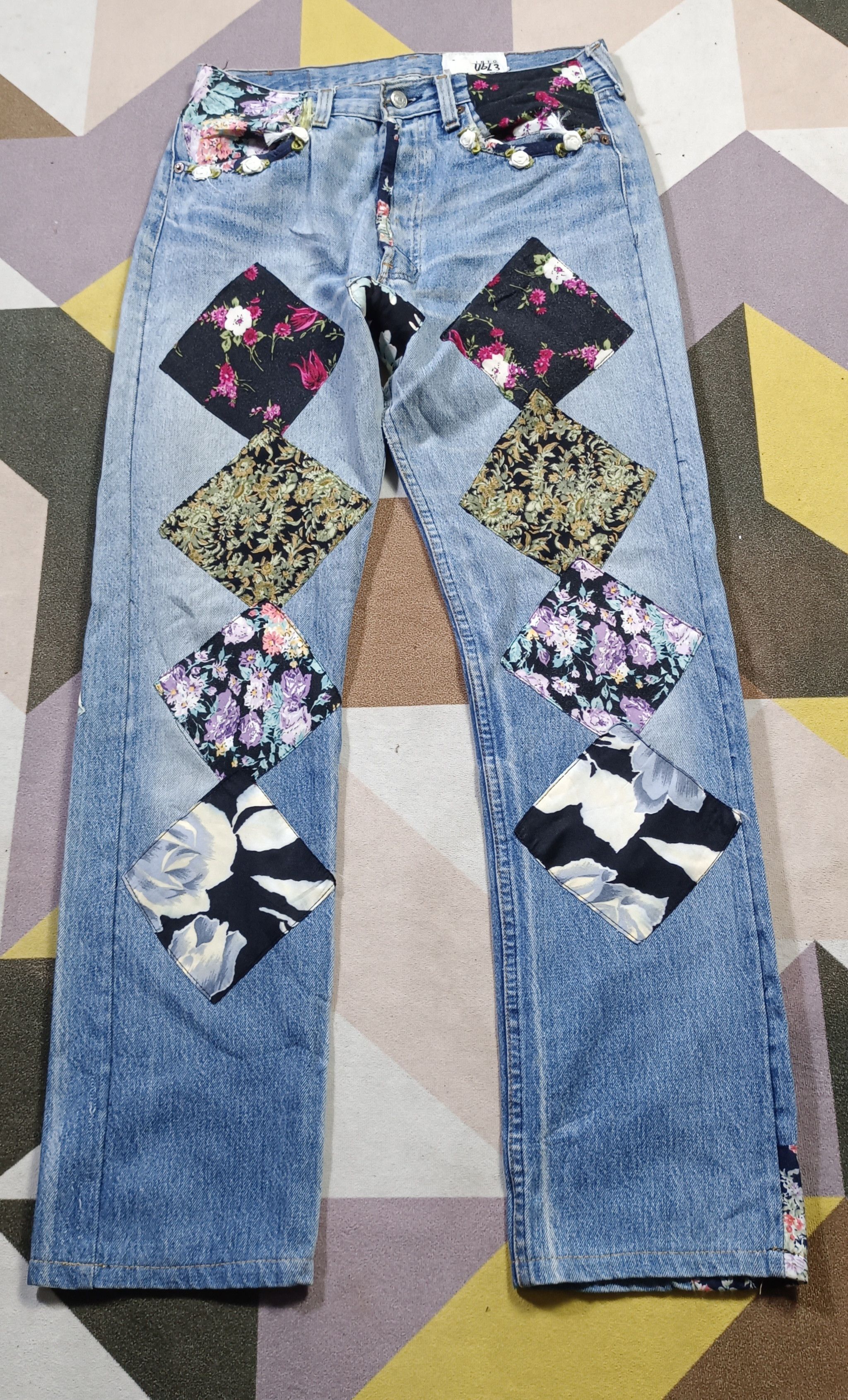 Levi's Levi's "Get Into Troubl 3" Patch Work Denim Size 30" / US 8 / IT 44 - 1 Thumbnail