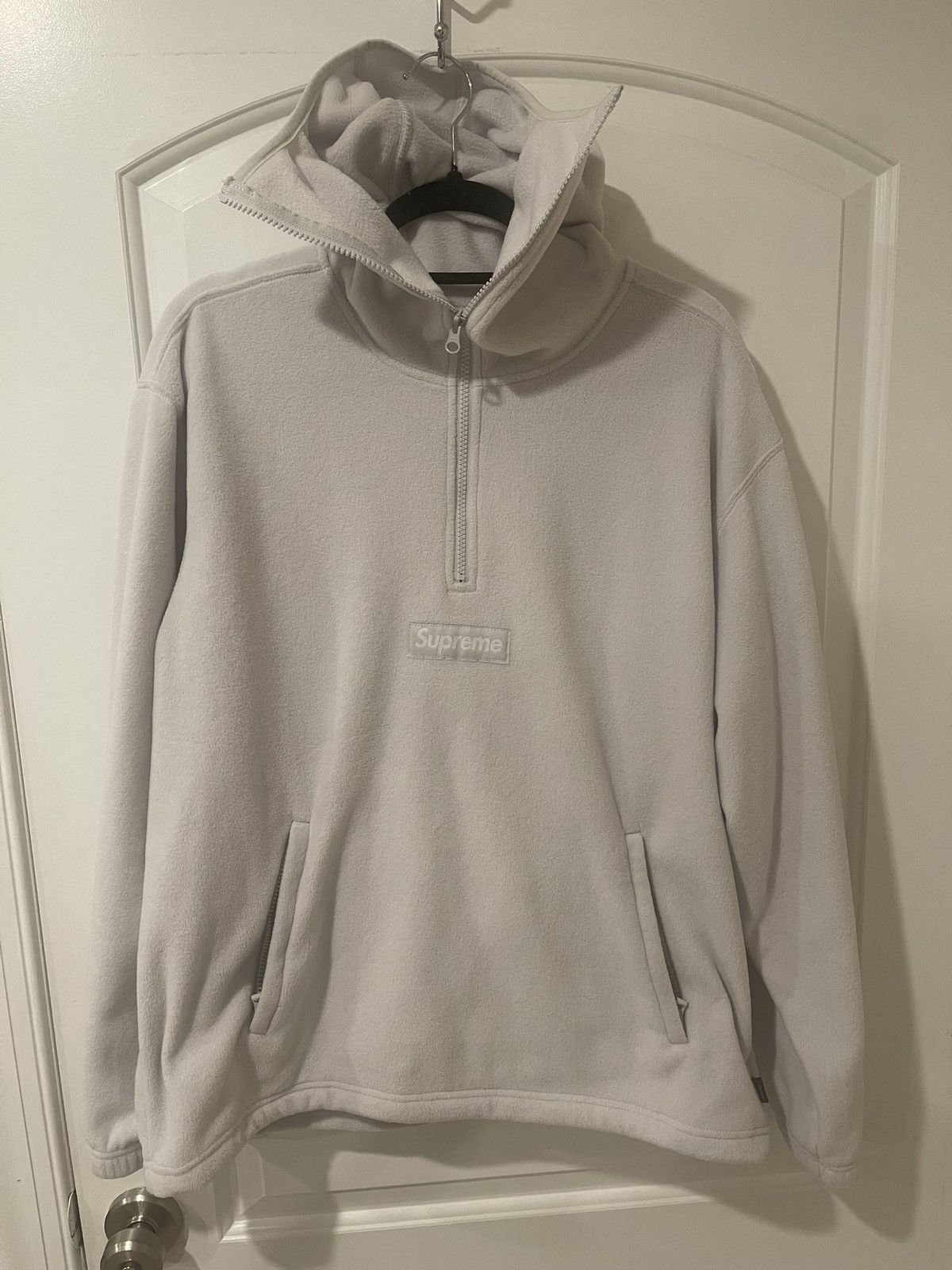 Supreme Polartec Facemask Half Zip Hooded Sweatshirt | Grailed