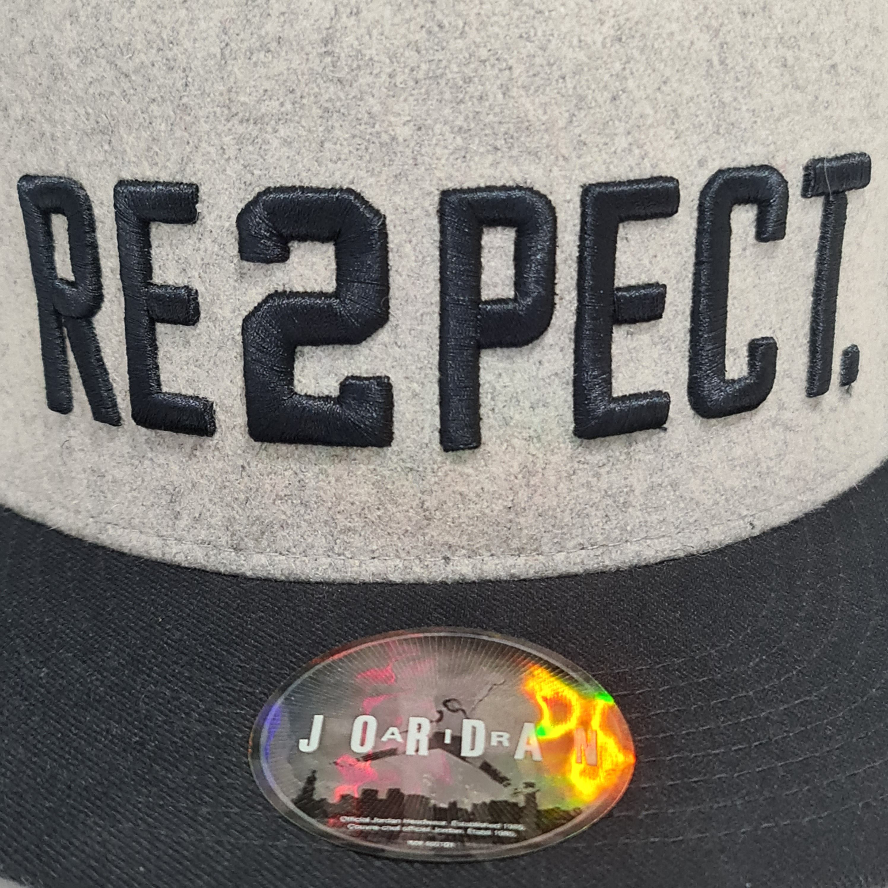 Jordan Brand Jordan Cap Snapback 'RE2PECT' Grey/Black Size ONE SIZE - 6 Thumbnail
