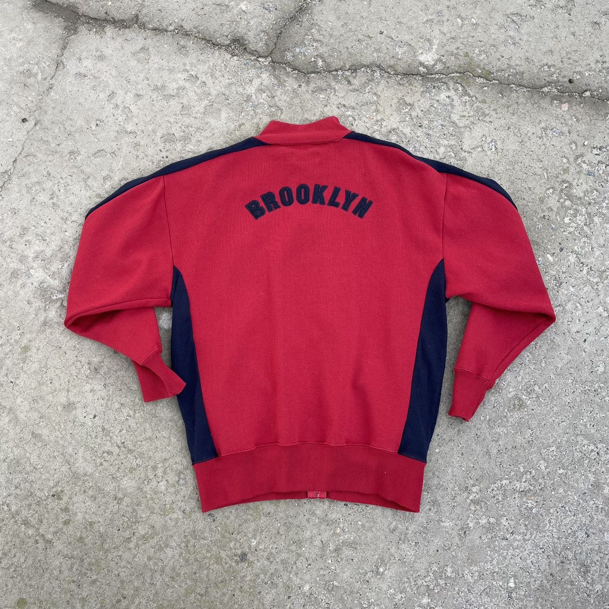 Brooklyn Clothing × Vintage Vintage Sweater Zip Brooklyn Logo Bombers Y2K 90s USA Size US L / EU 52-54 / 3 - 1 Thumbnail