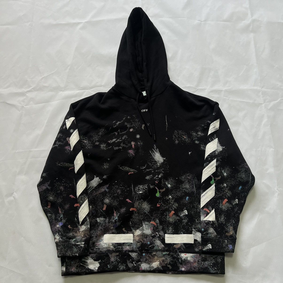 Fake off white galaxy hoodie best sale