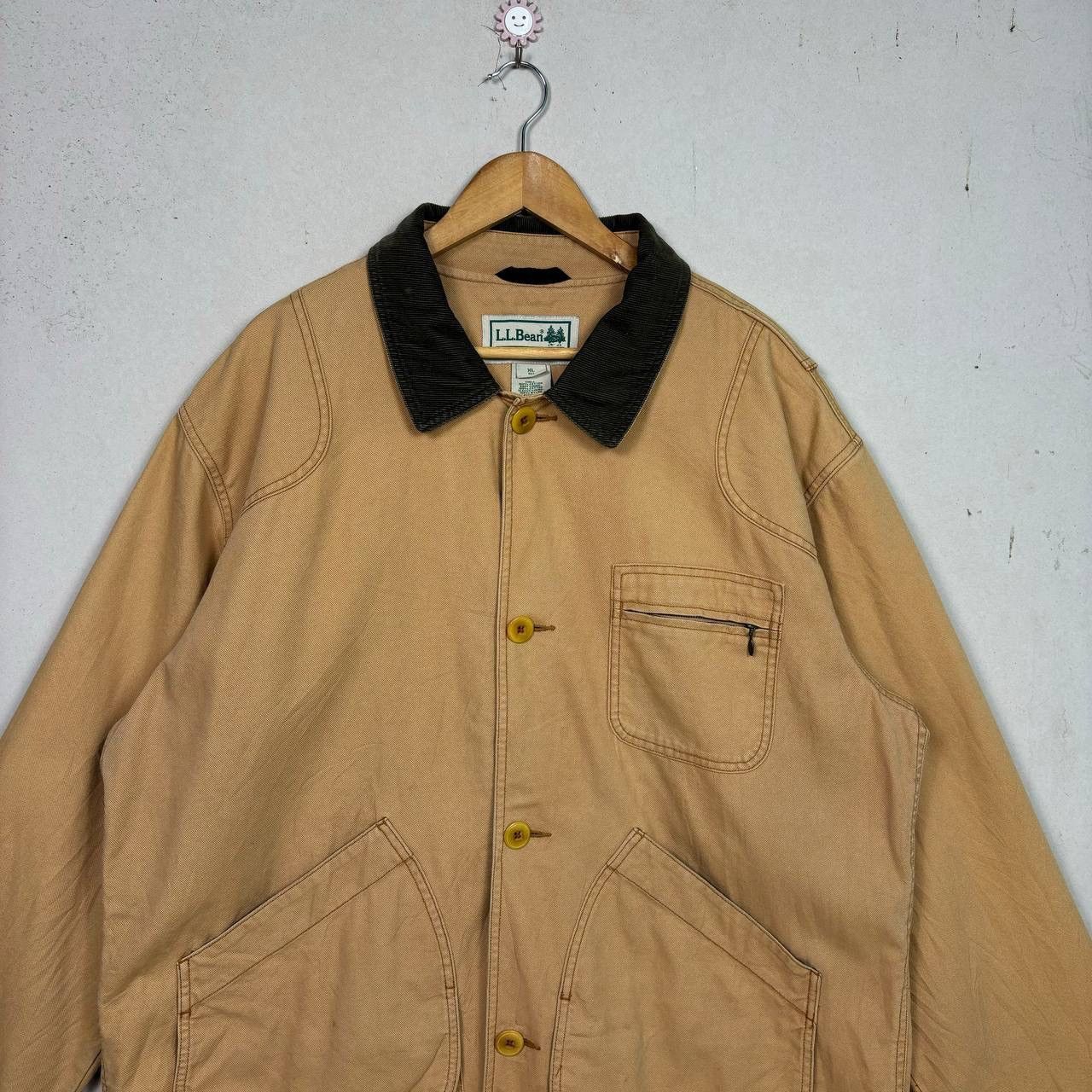 L.L. Bean VTG 90s LL Bean Canvas Barn Chore Jacket Brown Field Jacket Size US XL / EU 56 / 4 - 4 Thumbnail