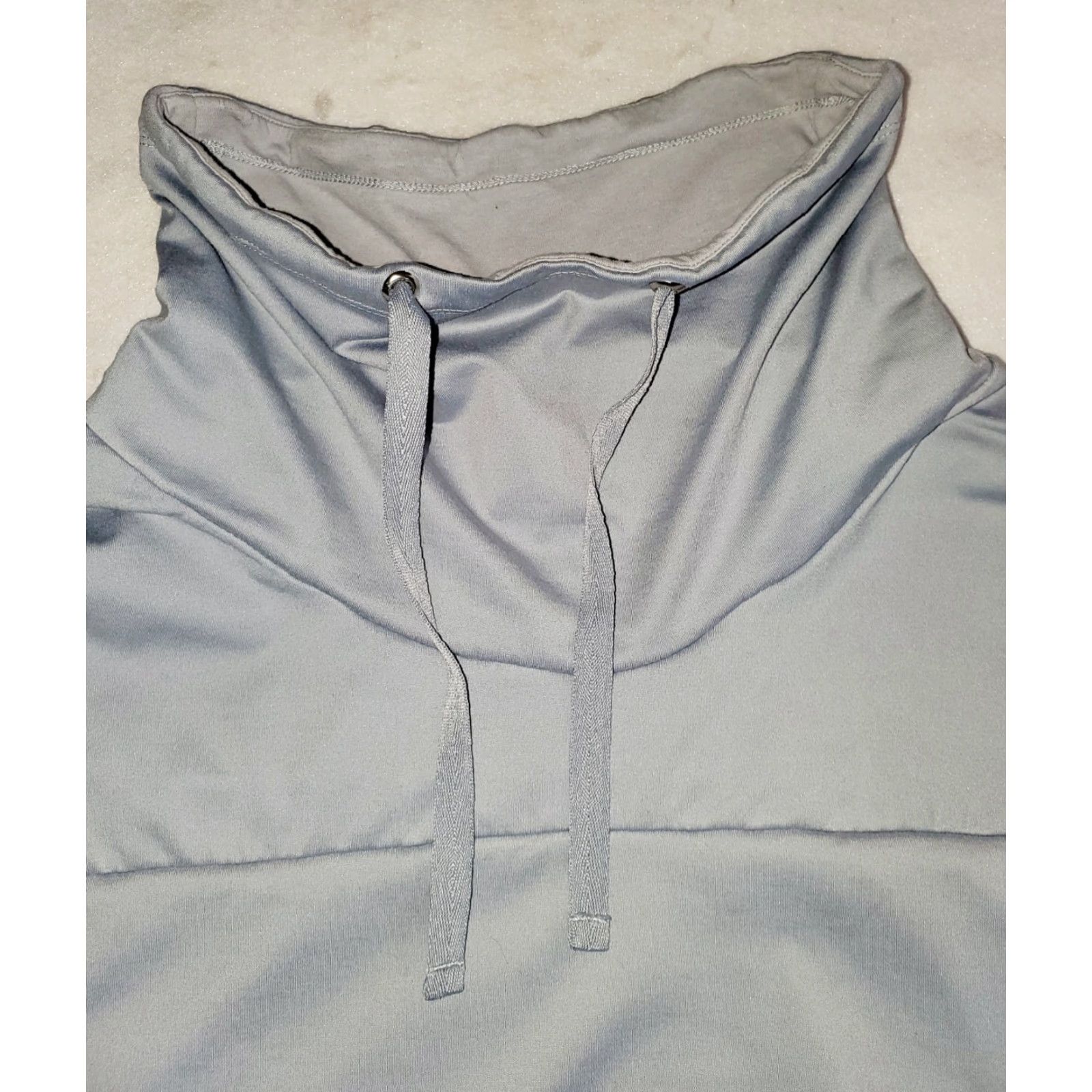 Fabletics Fabletics Zaylee Pullover Tunic Long Sleeve Gray Women's Size XXL Regular Zip Pocket Cowl Neck Activewear Casual Sweatshirt Sportswear Dressy? Size L / US 10 / IT 46 - 2 Thumbnail
