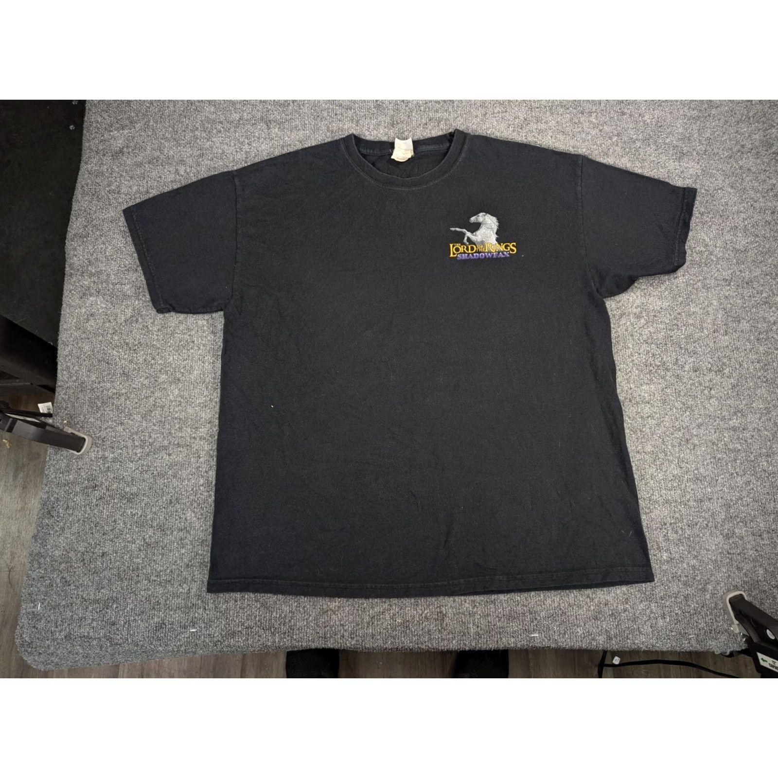Vintage VINTAGE Y2K Mens XL Black Lord Of The Rings Shadowfax Star Blanco Movie T-Shirt Size US XL / EU 56 / 4 - 3 Thumbnail