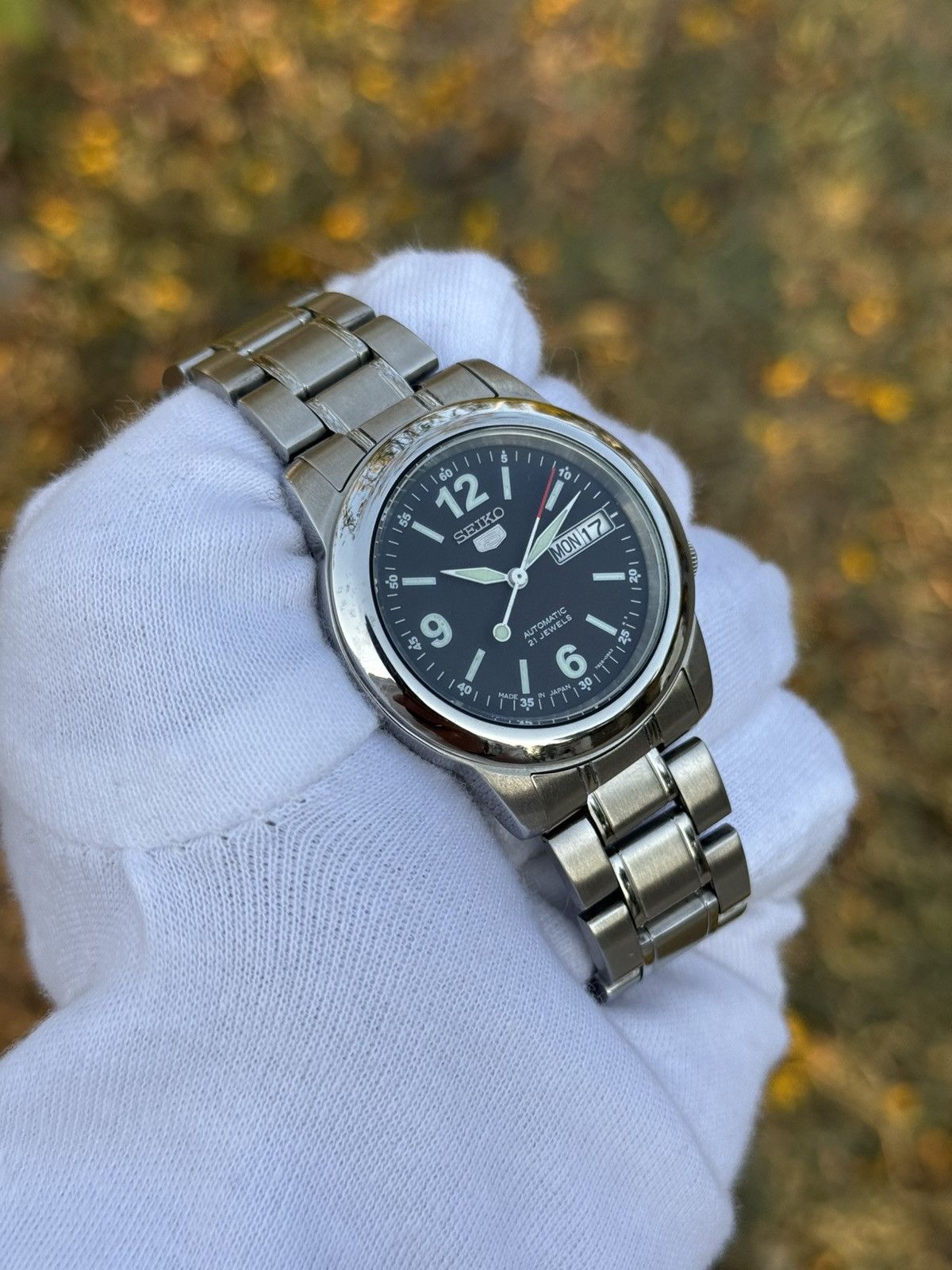 Seiko Vintage jumbo Seiko 5 Automatic 7s26 ,japan Made wrist Watch Size 36 - 12 Thumbnail