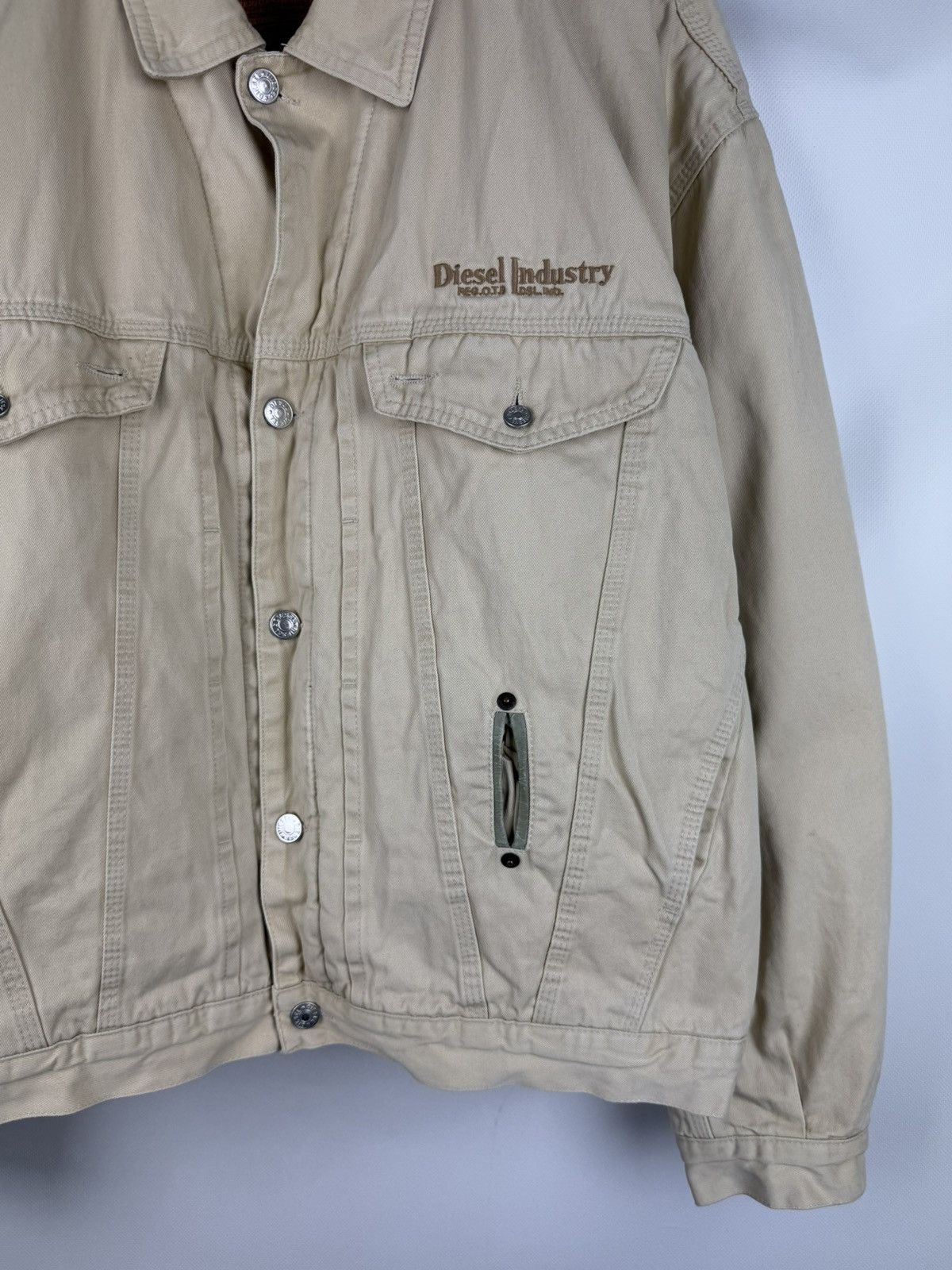 Diesel Diesel Industry Vintage Quilted Lined Trucker Jacket Size XL Size US XL / EU 56 / 4 - 6 Thumbnail