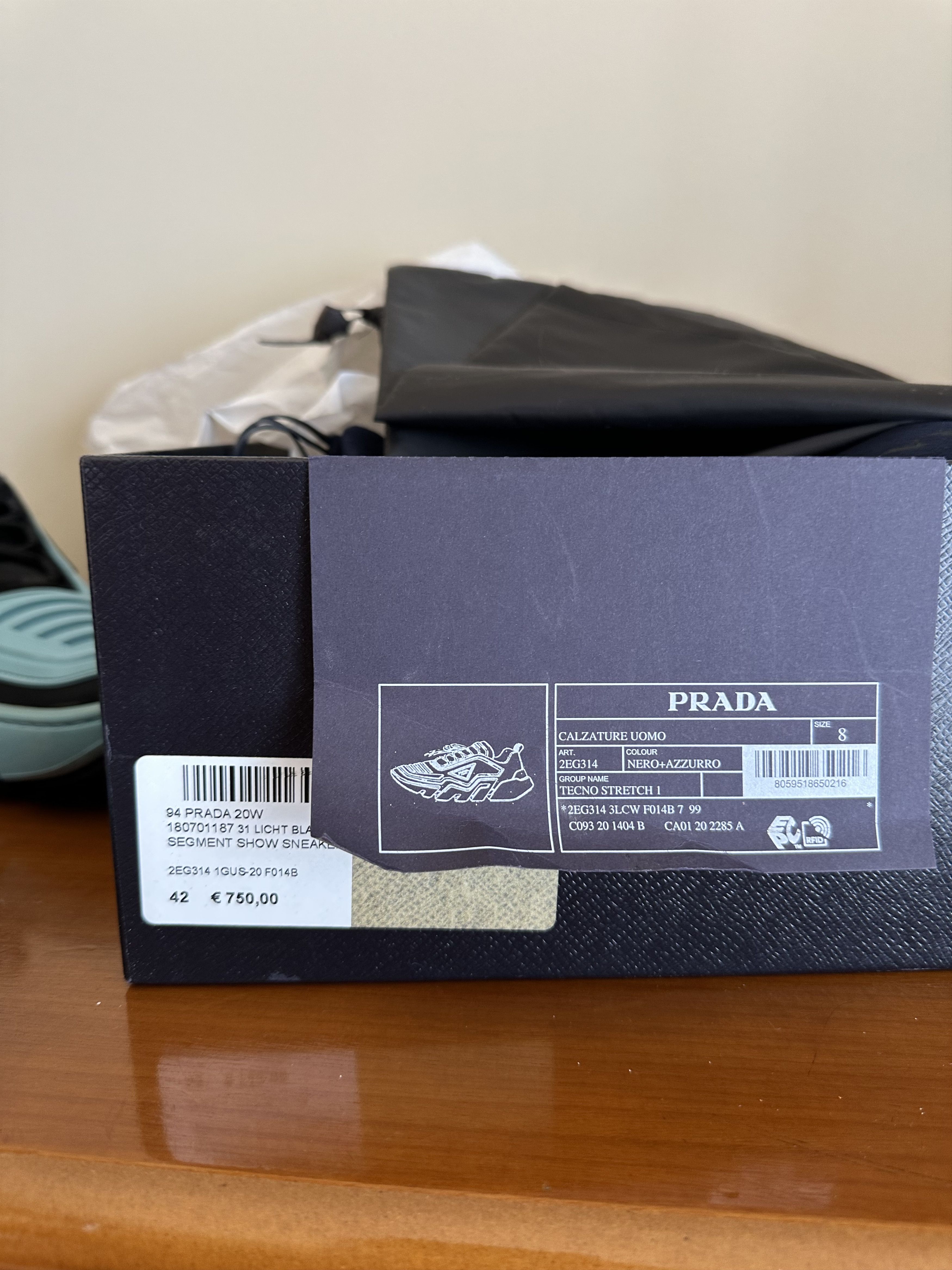 Prada Prada Techno Stretch Segment Show Sneakers Size US 8.5 / EU 41-42 - 3 Thumbnail