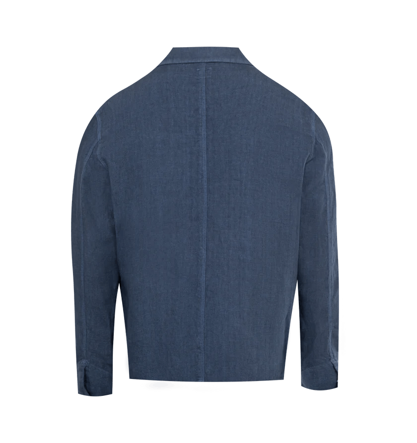 120% Lino o1h1sh11224 4 Pocket Jacket in Navy Blue Size US L / EU 52-54 / 3 - 2 Thumbnail