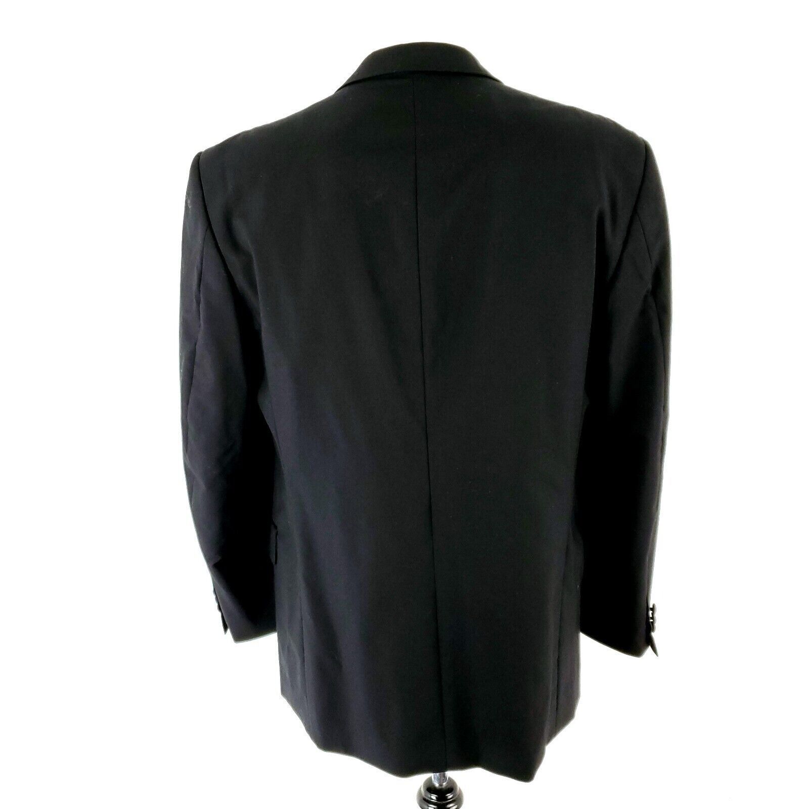 Vintage Cricketeer Wool 1 Felt Button Tuxedo Jacket 40R Black Size 40R - 5 Thumbnail