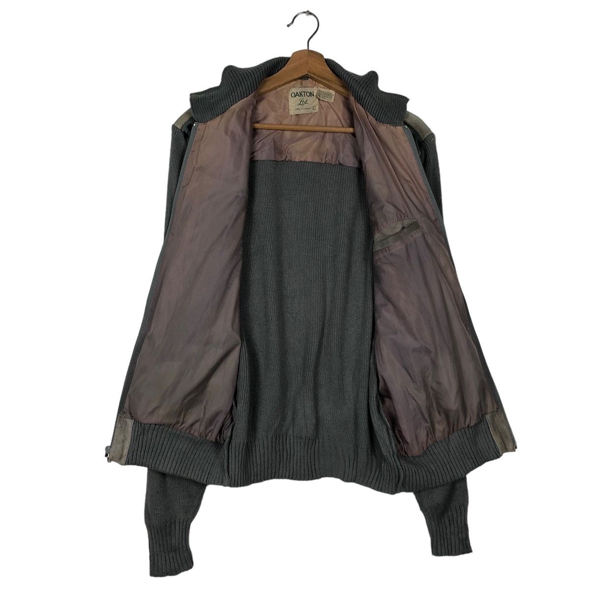 Genuine Leather 🔥90’s Vintage Bomber Genuine Leather Jacket Oakton Japan Size US L / EU 52-54 / 3 - 10 Thumbnail